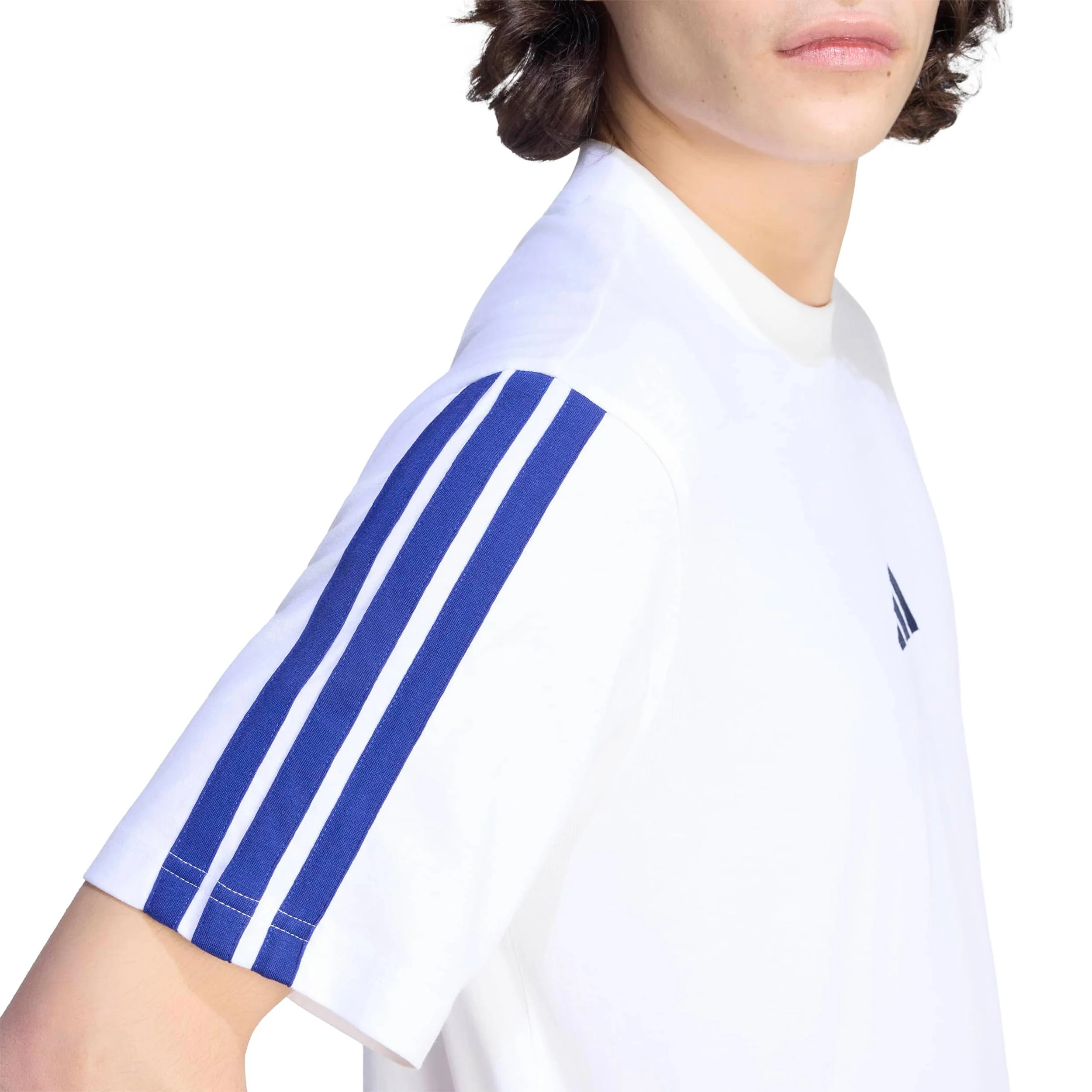 3Stripes T-Shirt Herren - weiß, blau - Image 6