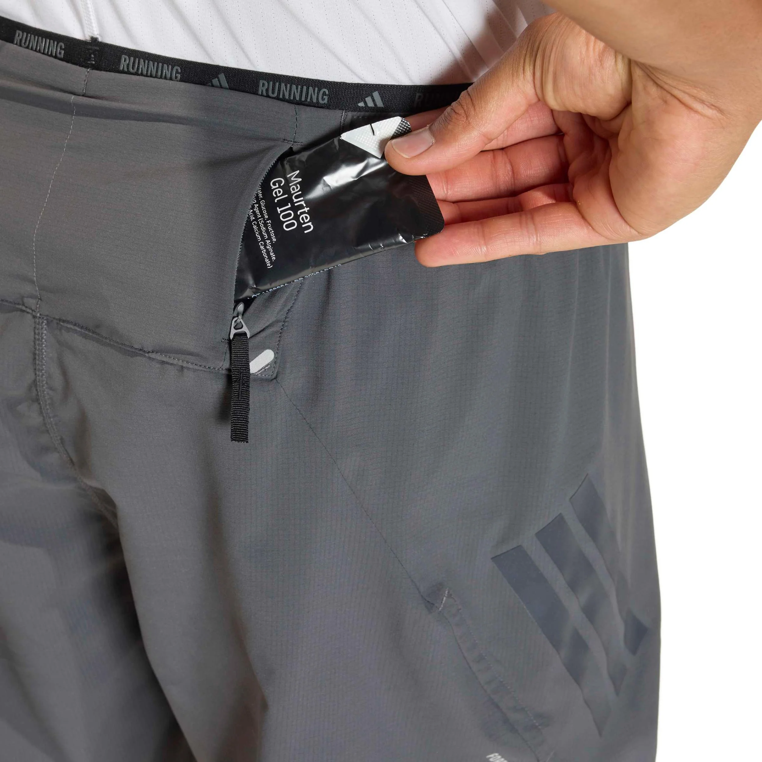 adi365 2in1  Laufshorts Herren-grau - Image 6