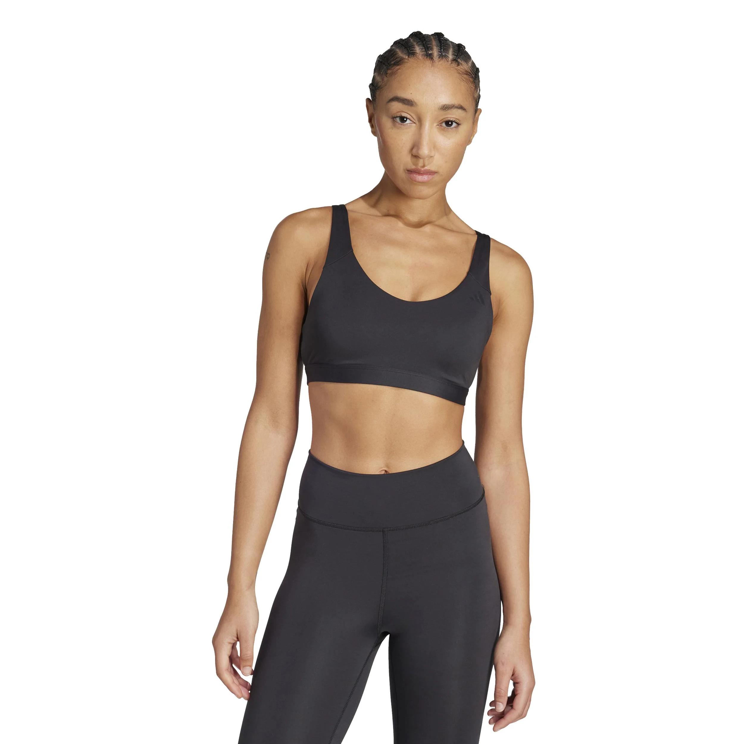 All Me Essentials Mid Support Sport-BH Damen - schwarz - Image 3