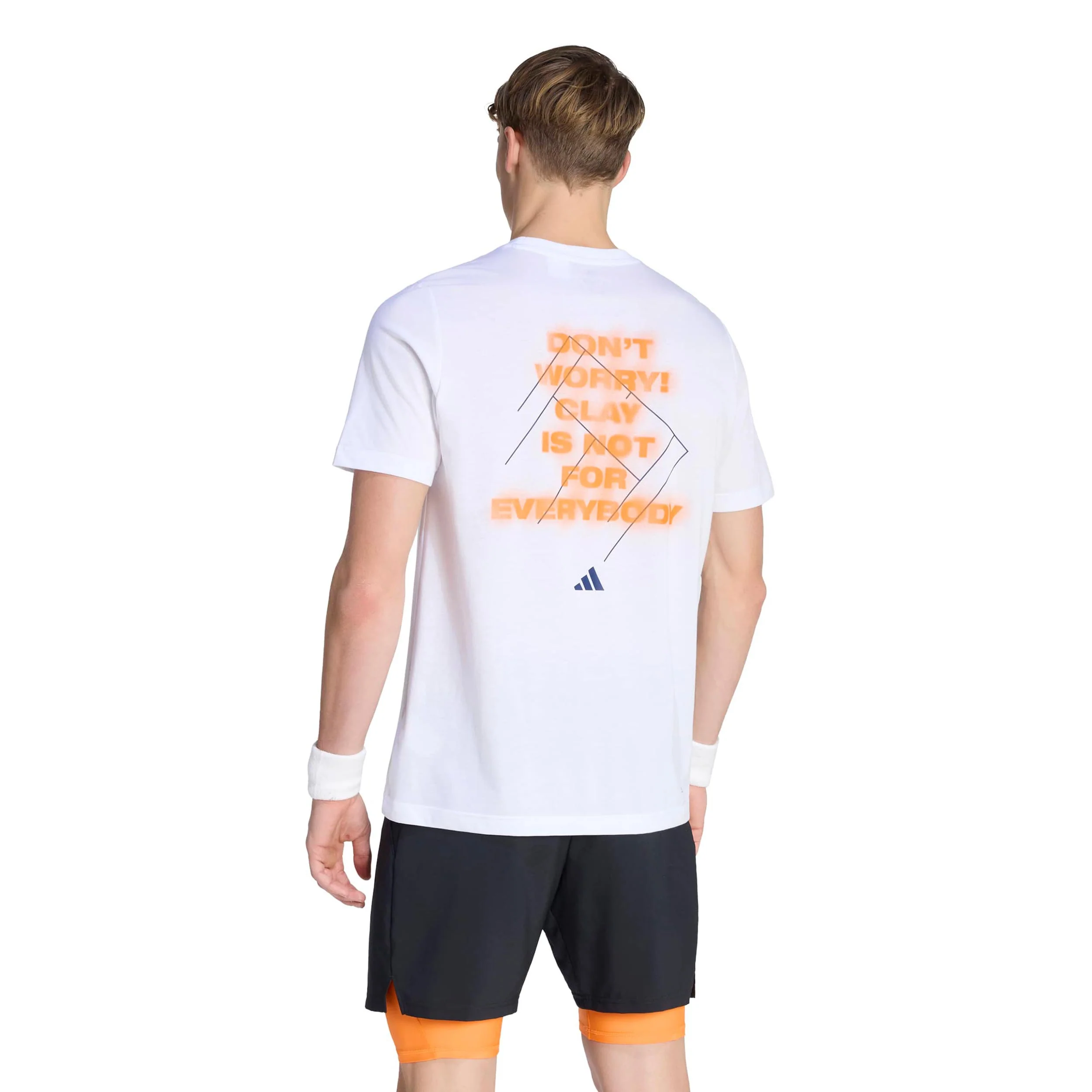 Clay T-Shirt Herren - weiß, rost - Image 3