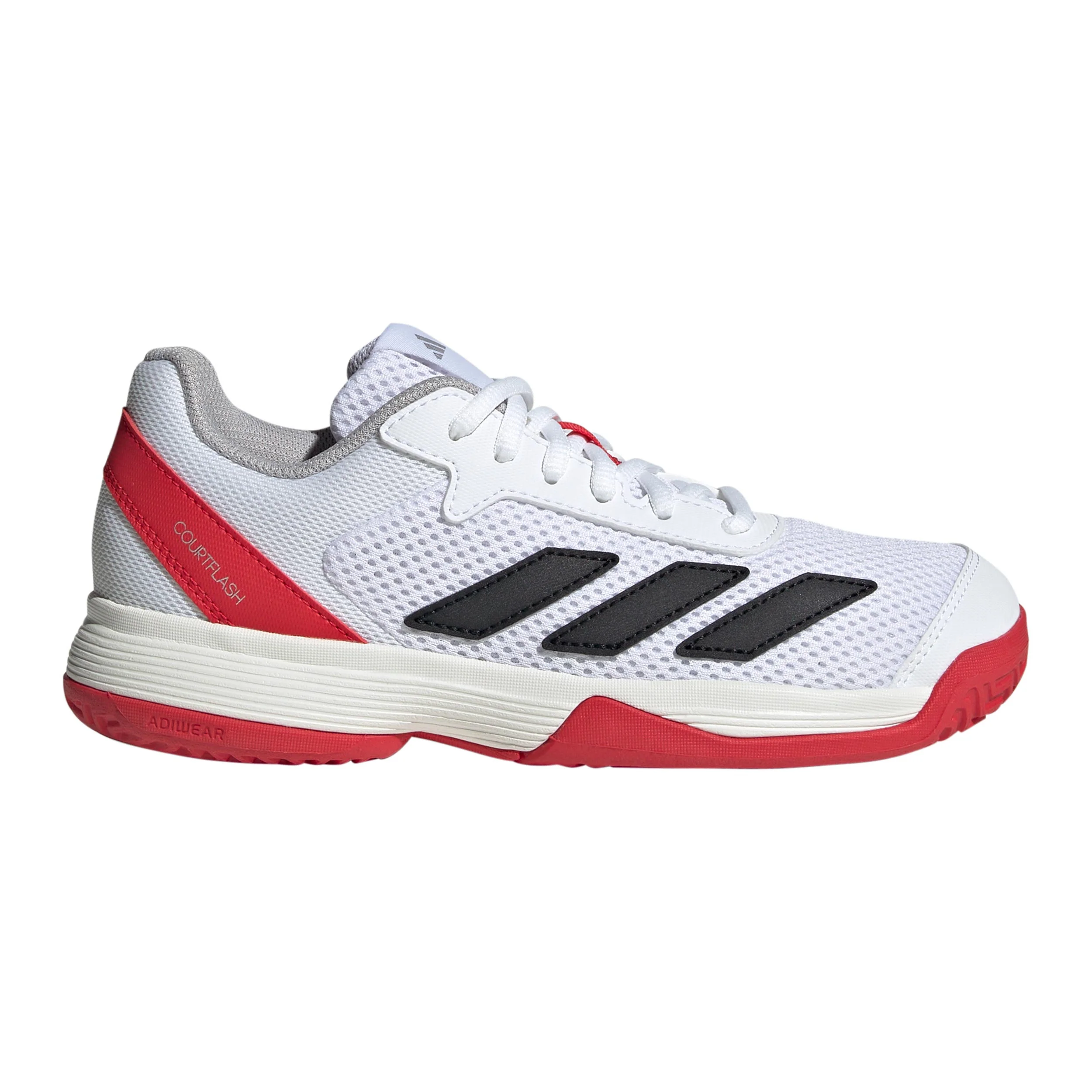 Courtflash Allcourtschuh Kinder - weiß, rot