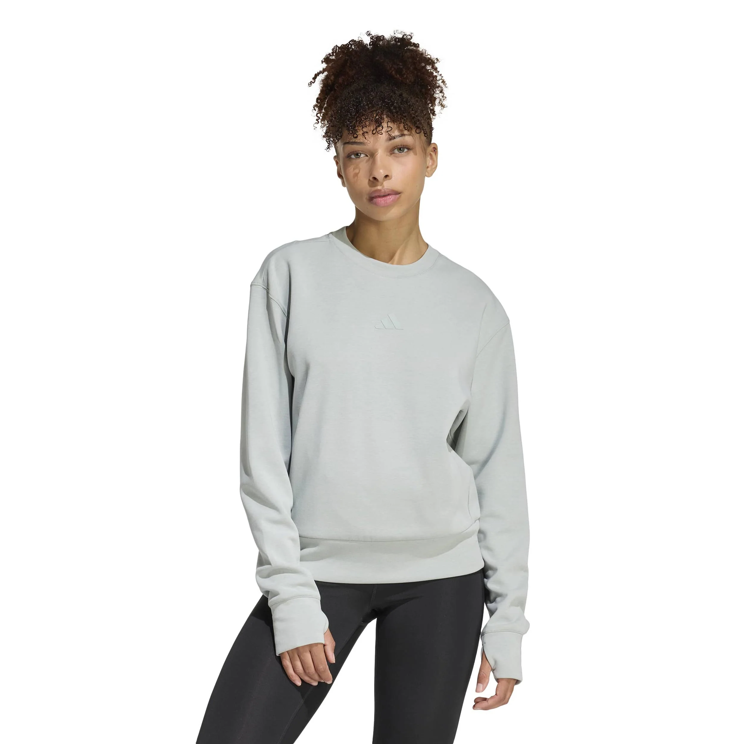 D4T Knit Crew Sweatshirt Damen-salbei - Image 2
