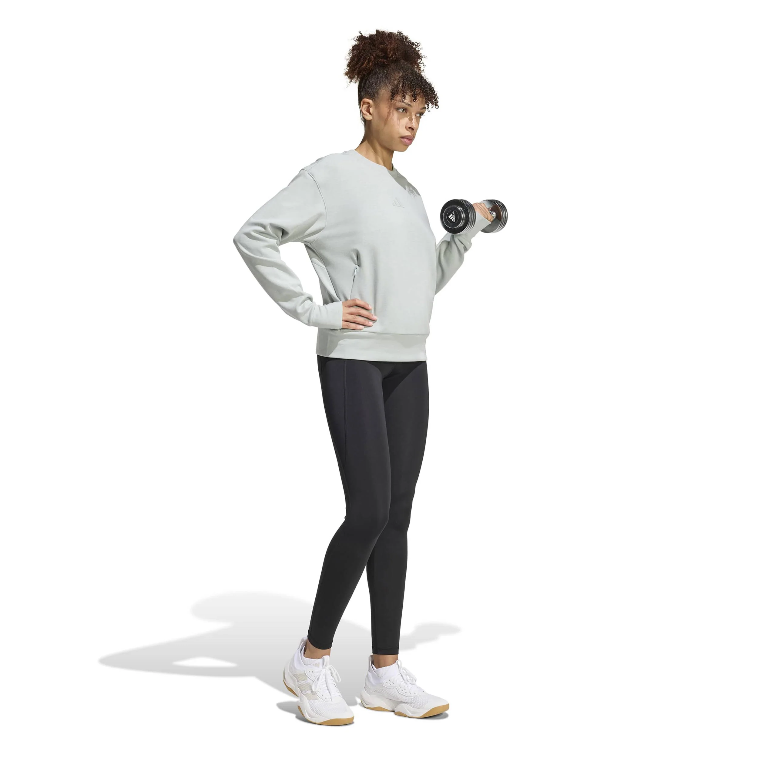 D4T Knit Crew Sweatshirt Damen-salbei - Image 4