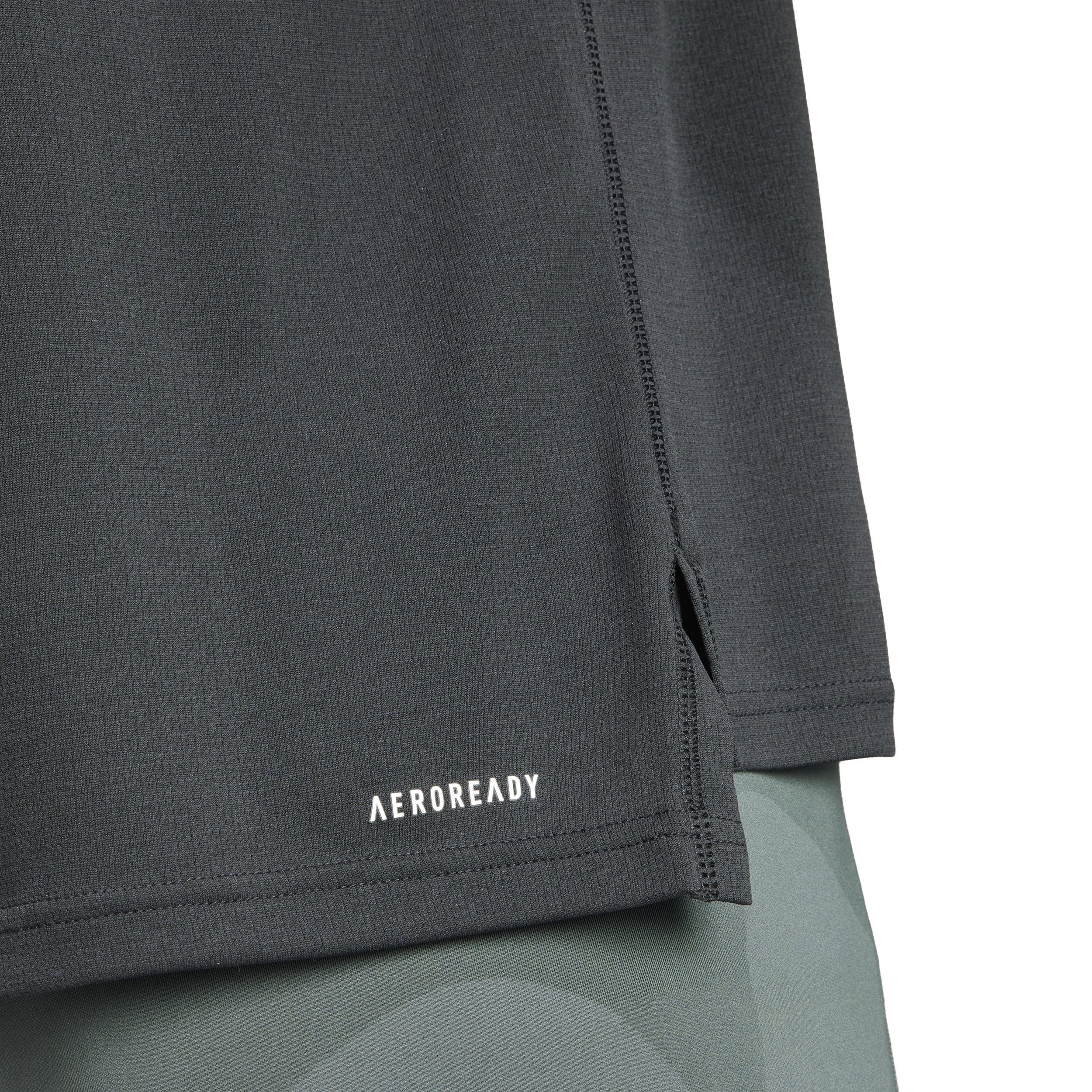 Essentials 1/4 Zip Longsleeve Herren-Schwarz - Image 6