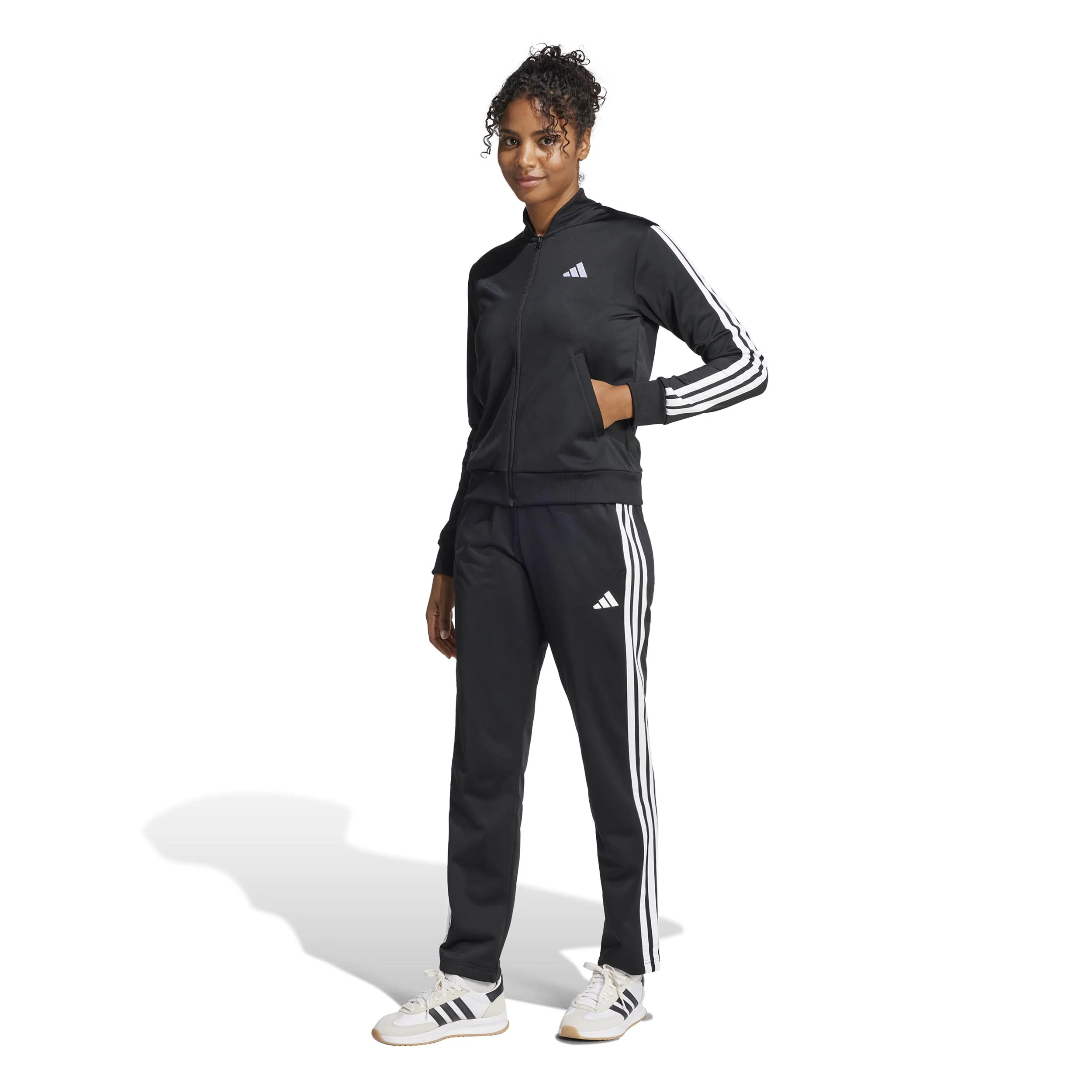 Essentials 3Stripes Dayready Trainingsanzug Damen - schwarz - Image 4
