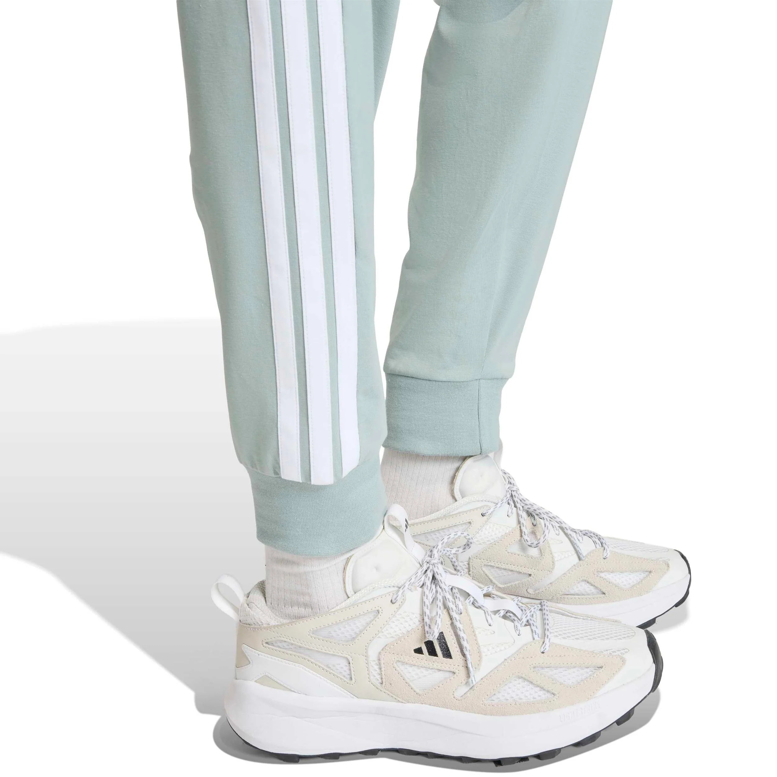 Essentials 3Stripes Trainingshose Damen - oliv, weiß - Image 6