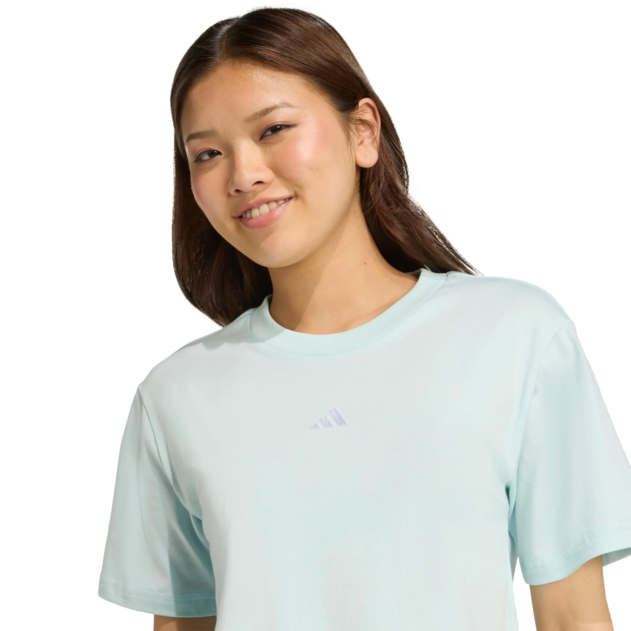 Essentials Small Logo T-Shirt Damen-mint - Image 6