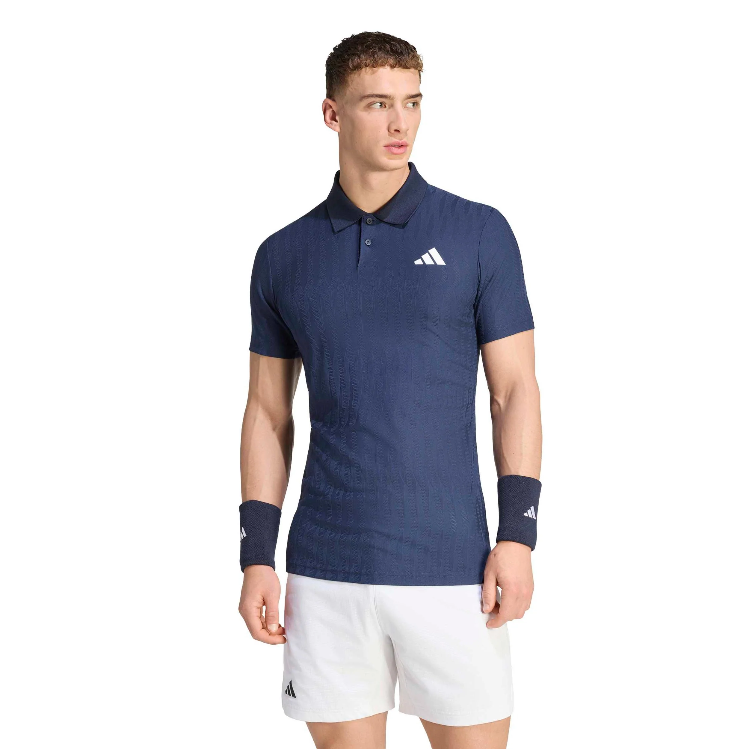 Freelift Polo Herren - dunkelblau, weiß - Image 2