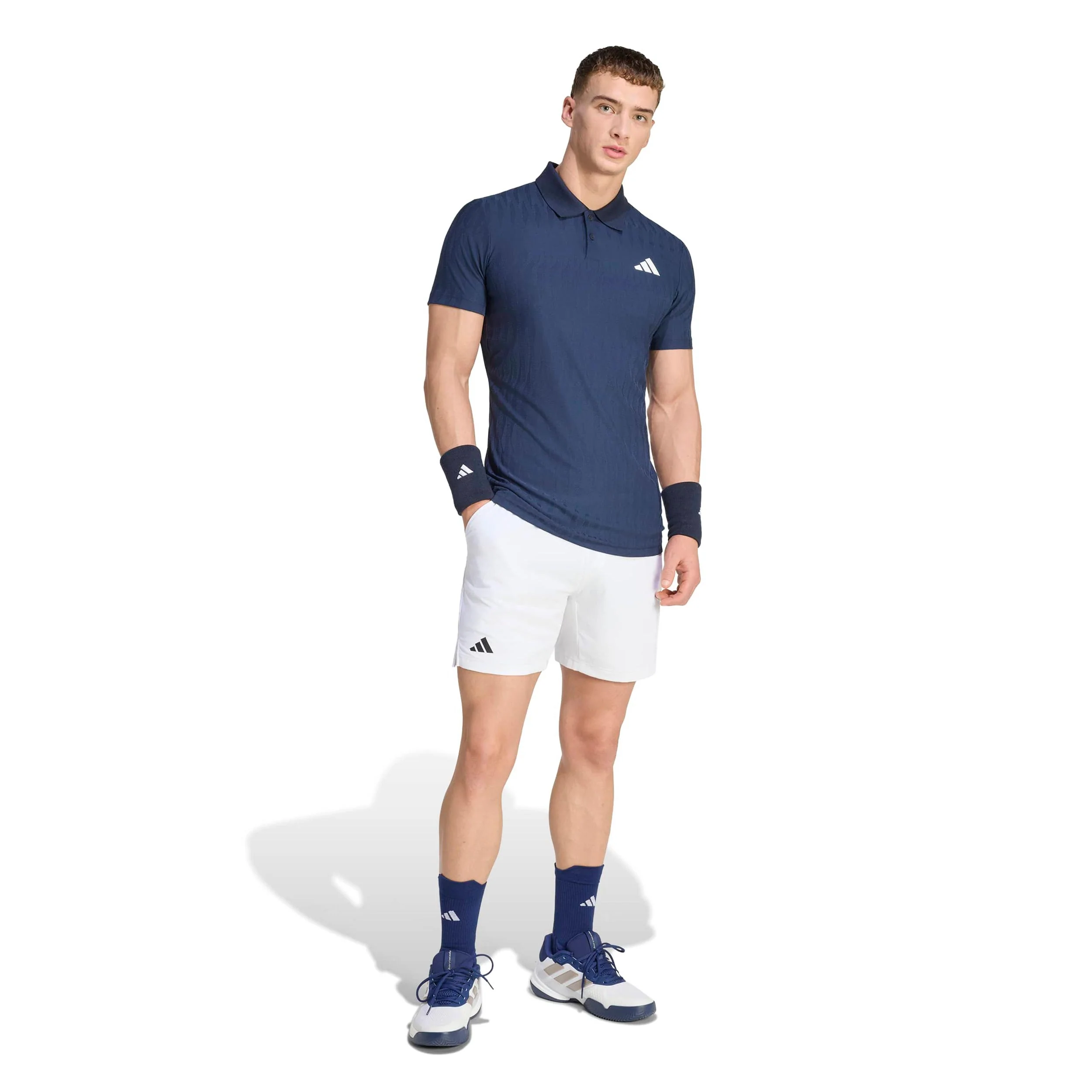 Freelift Polo Herren - dunkelblau, weiß - Image 4