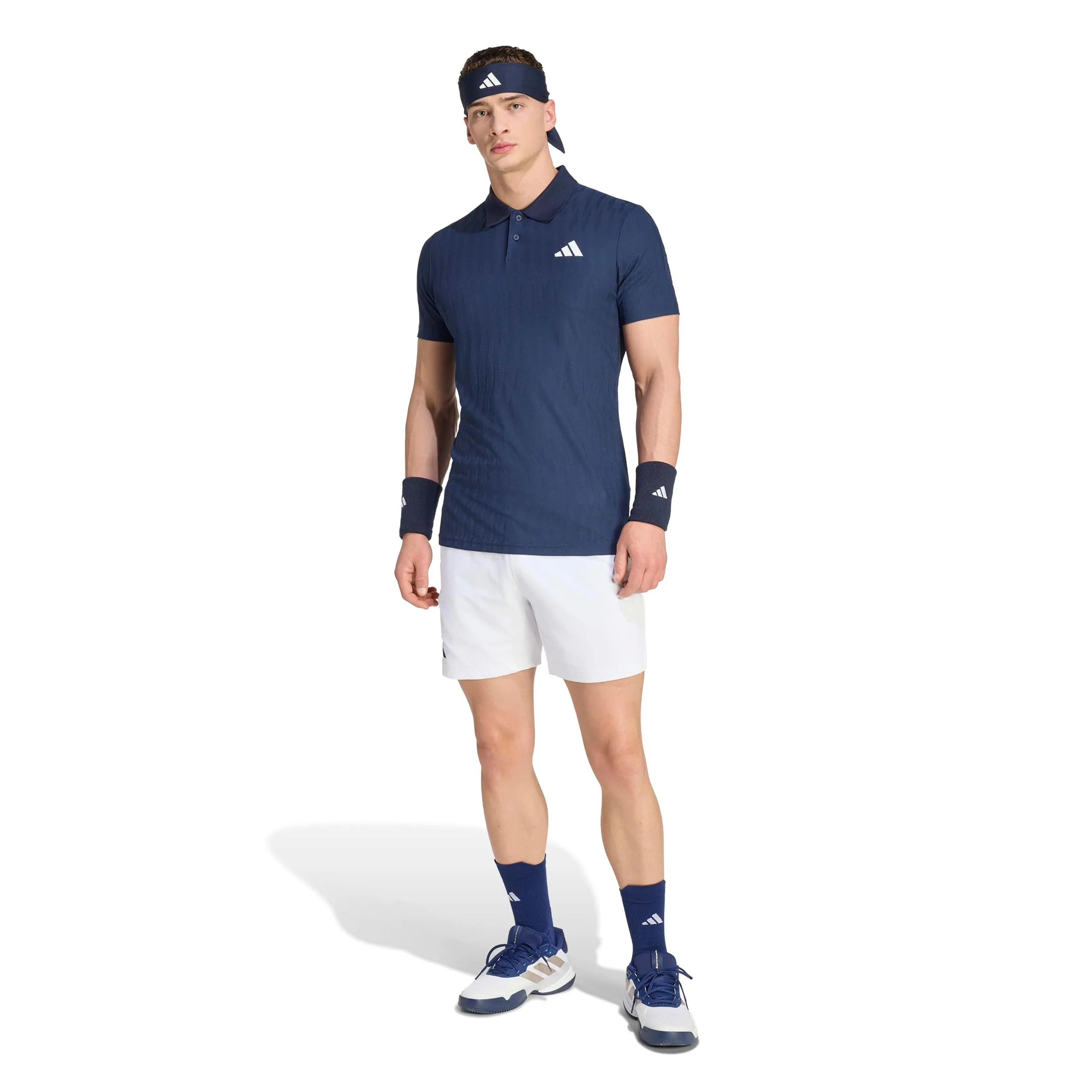 Freelift Polo Herren - dunkelblau, weiß - Image 5