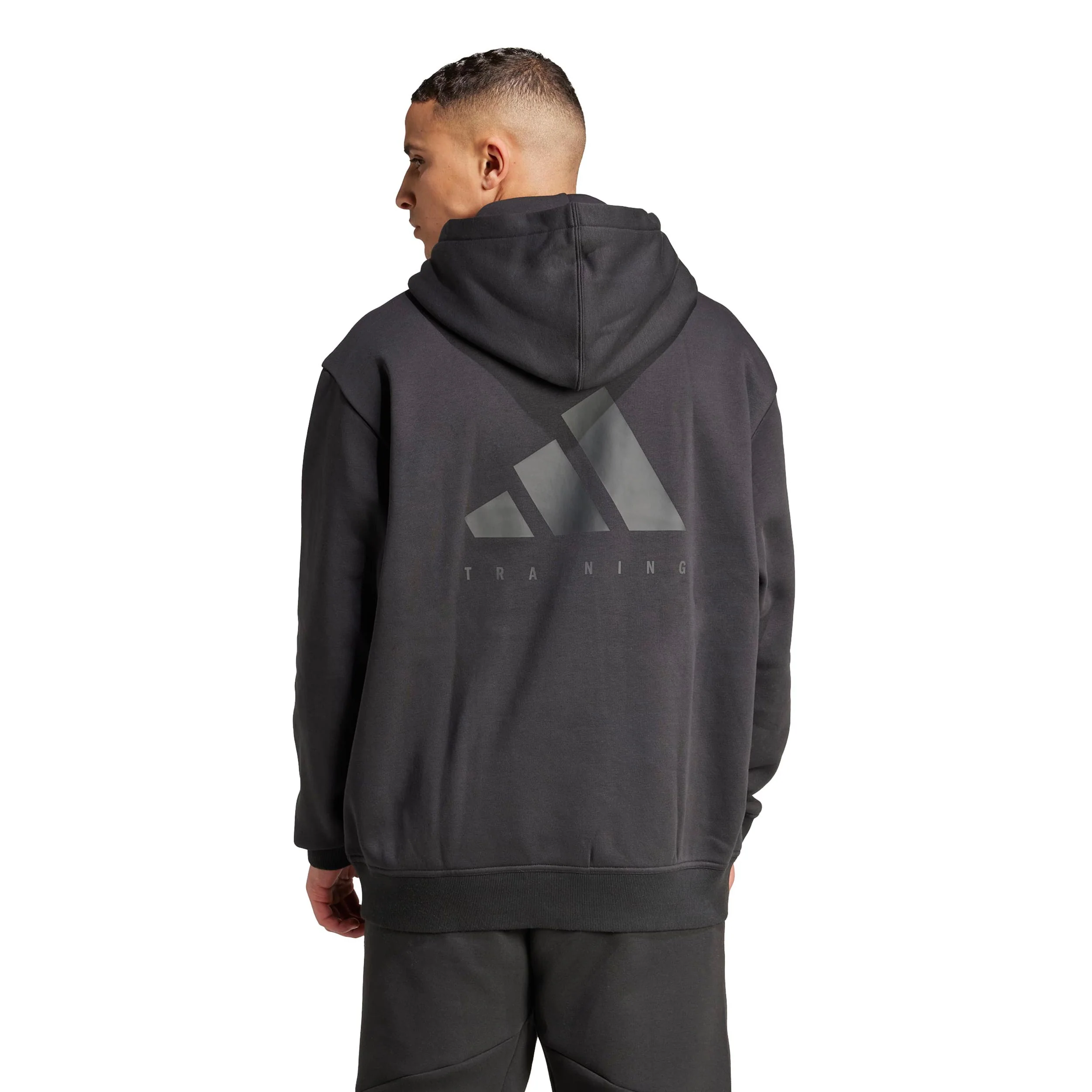 Oversize Hoody Herren-Schwarz - Image 3