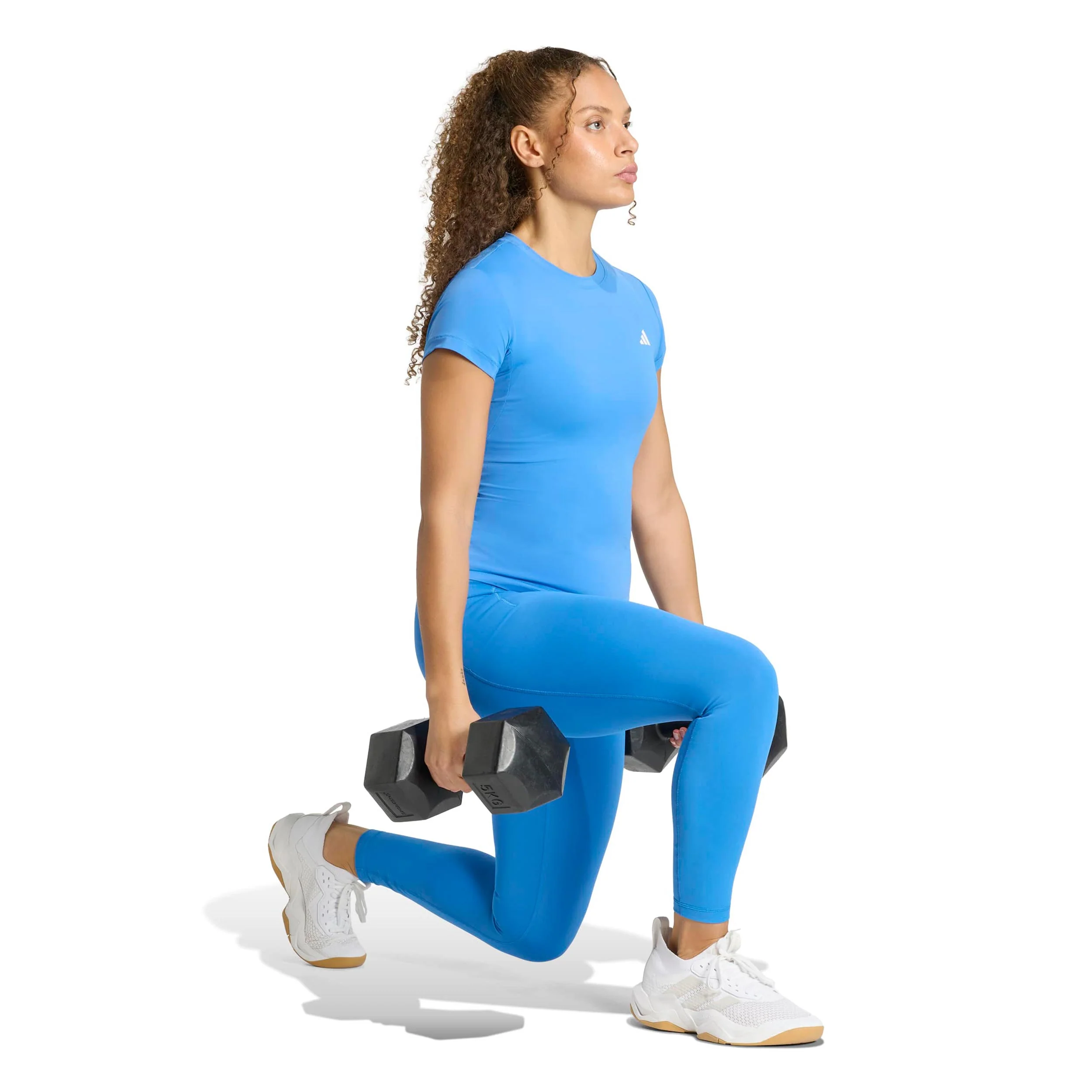 Power Essentials Workout T-Shirt Damen - türkis - Image 4