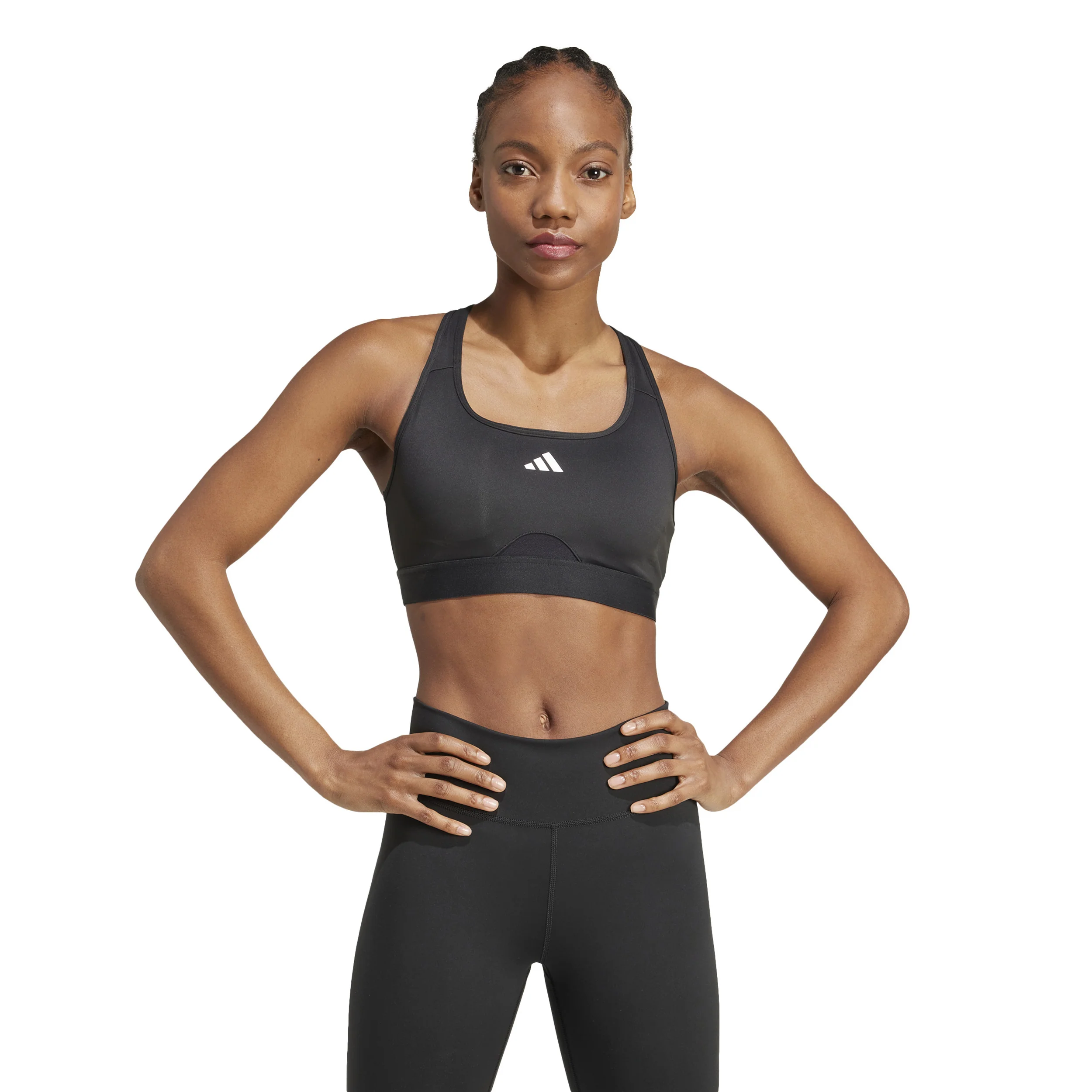 Powerreact Training Sport-BH Damen - schwarz - Image 3