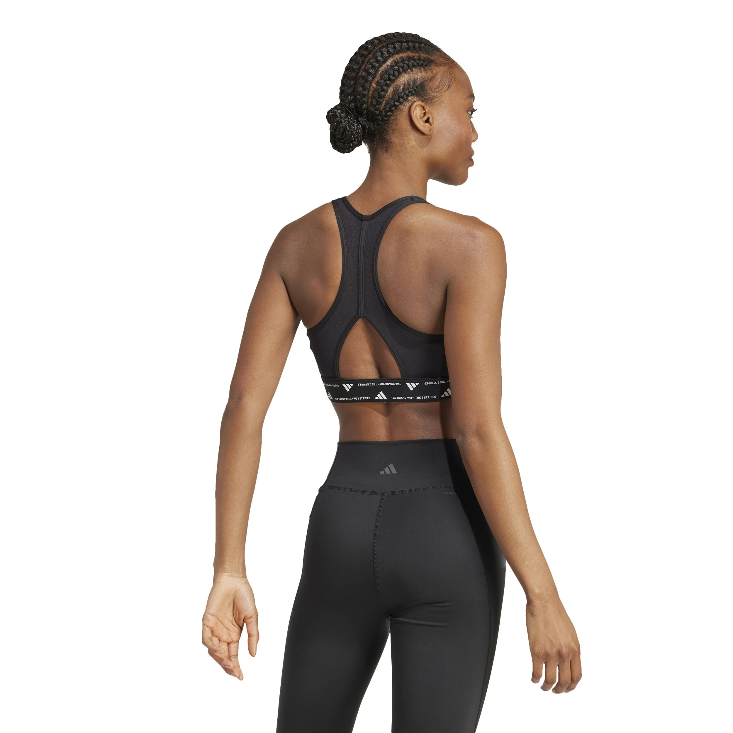 Powerreact Training Sport-BH Damen - schwarz - Image 4
