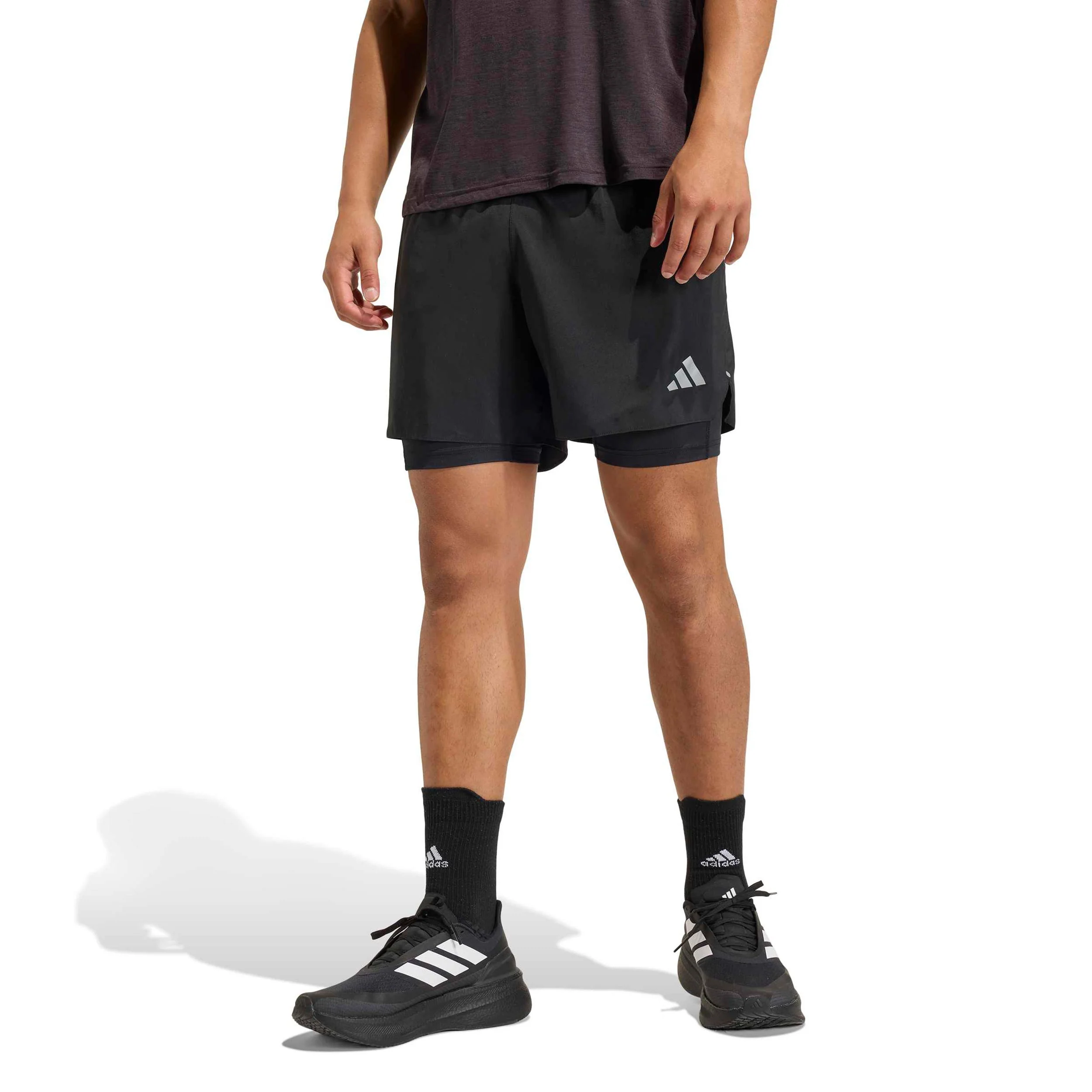 Run Essential 2in1  Laufshorts Herren-schwarz