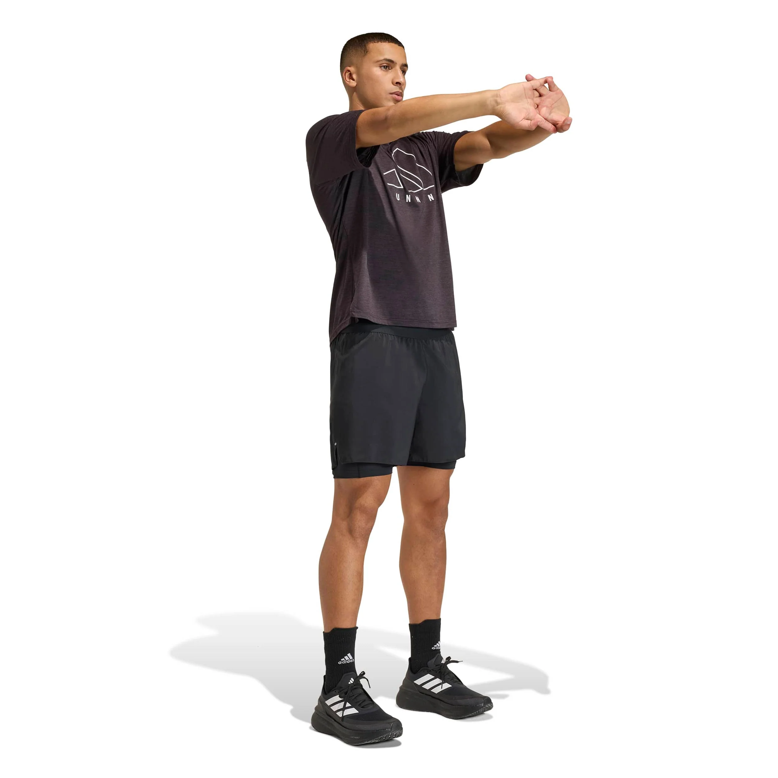 Run Essential 2in1  Laufshorts Herren-schwarz - Image 4