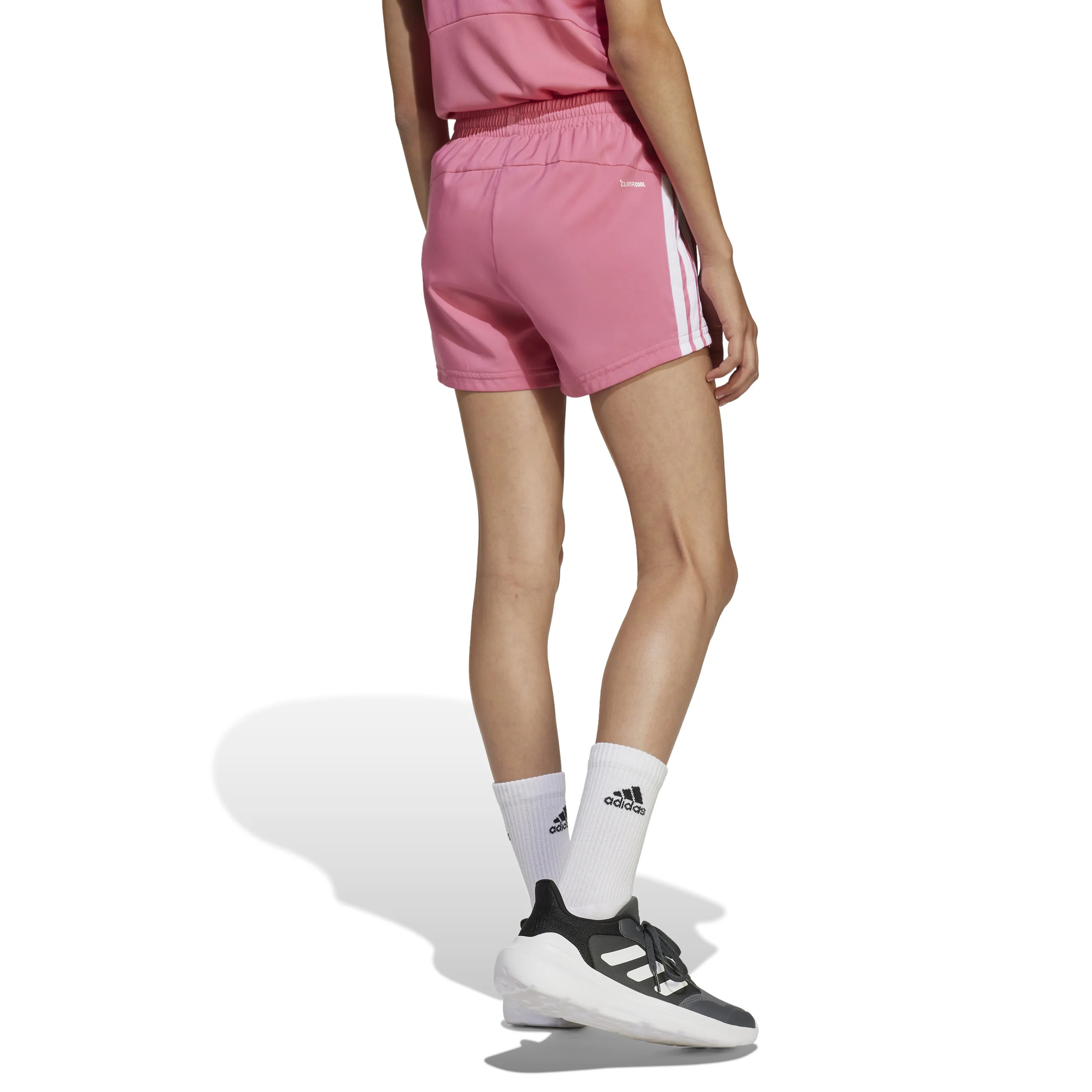 Training Essentials 3 Stripes Shorts Kinder-Berry - Image 3