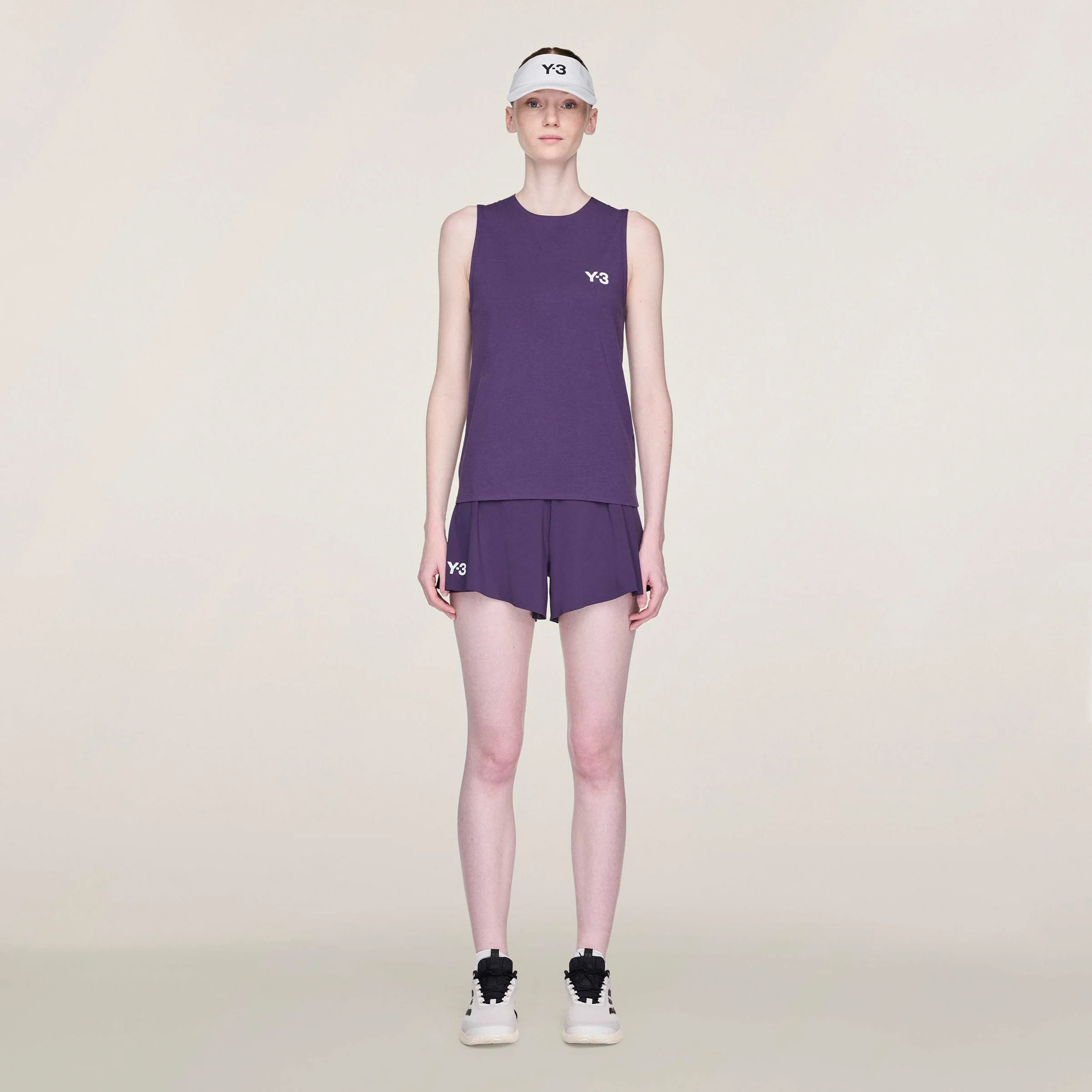 Y-3 Match Shorts Damen-Lila