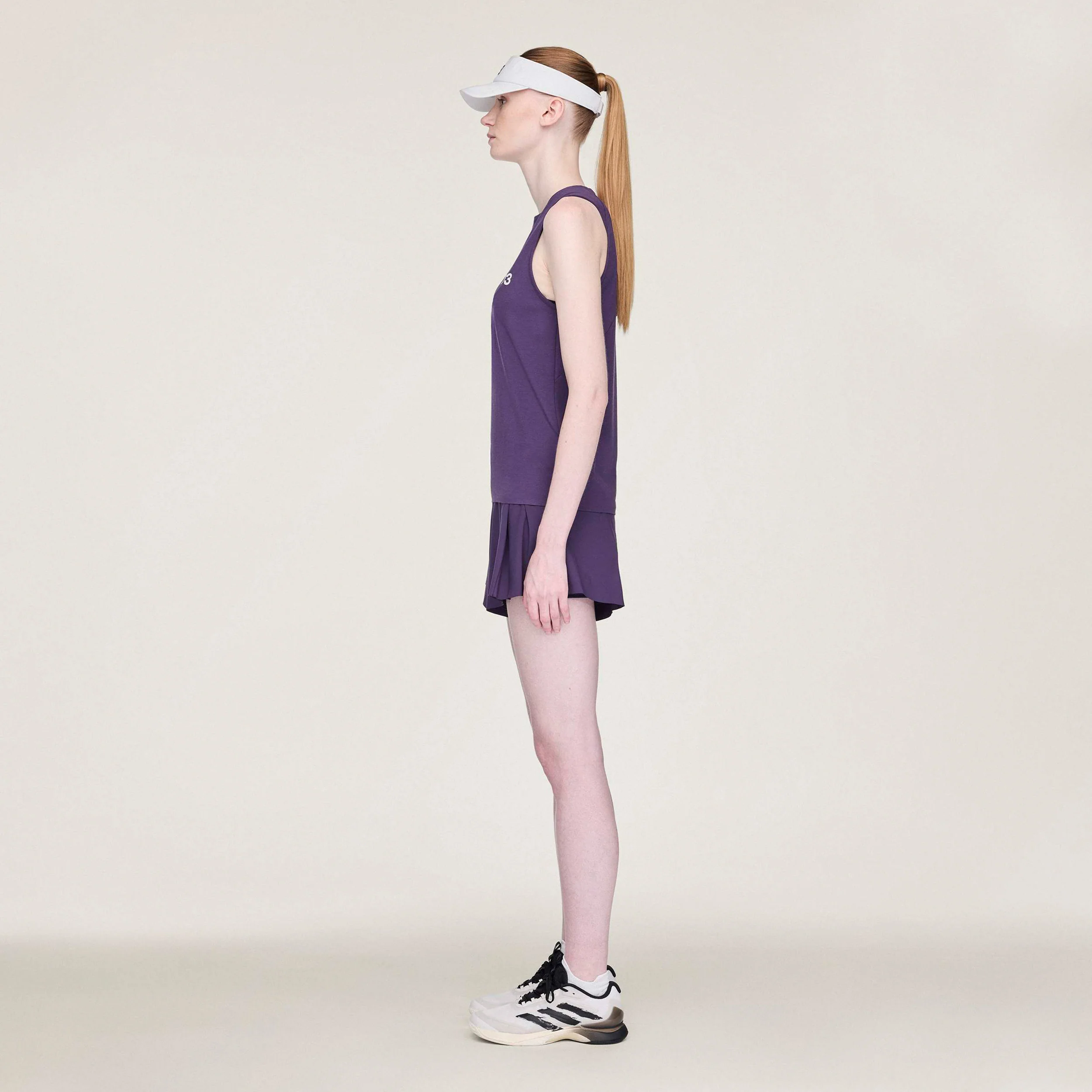 Y-3 Match Shorts Damen-Lila - Image 4