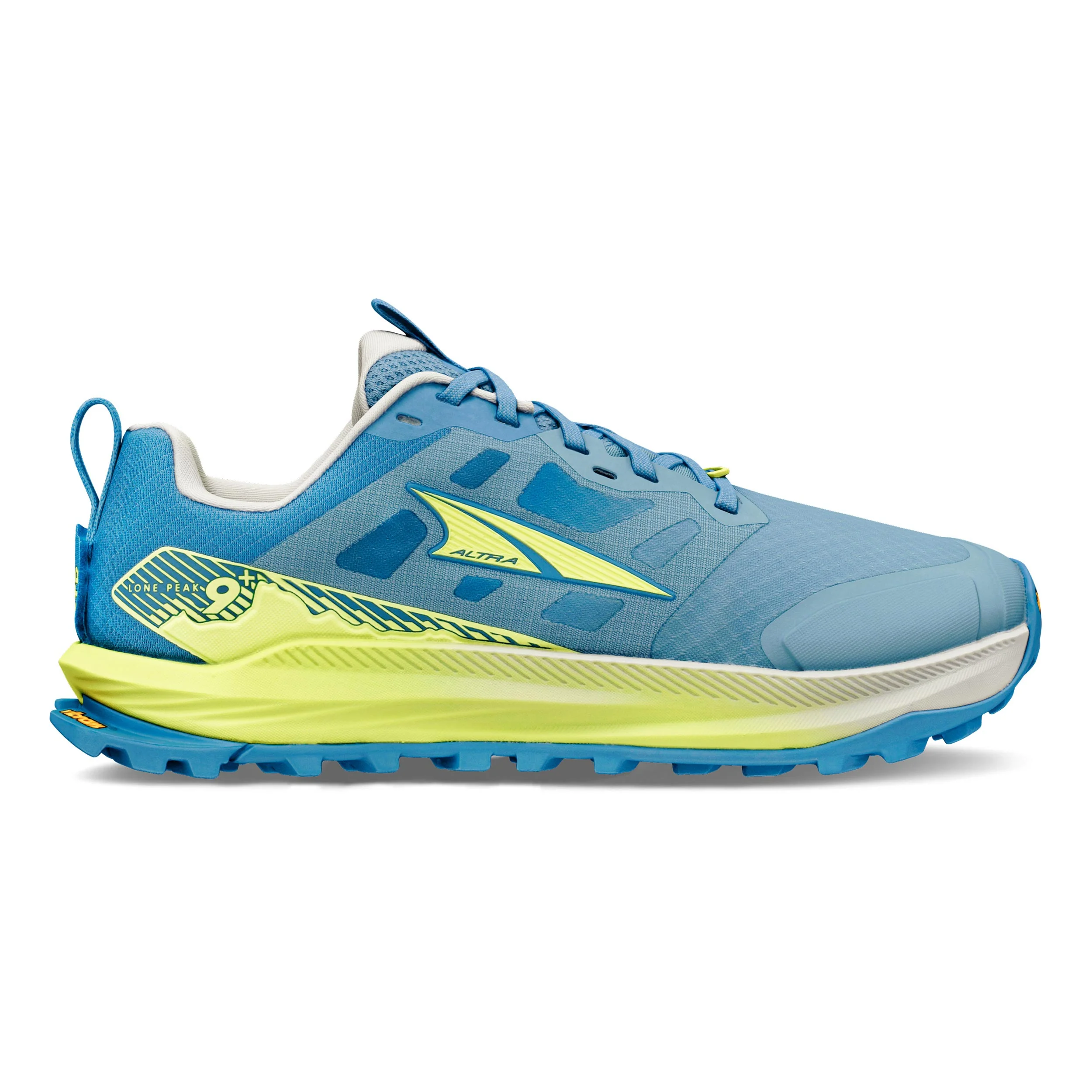 Lone Peak 9+ Trailschuh Damen - blau, limette