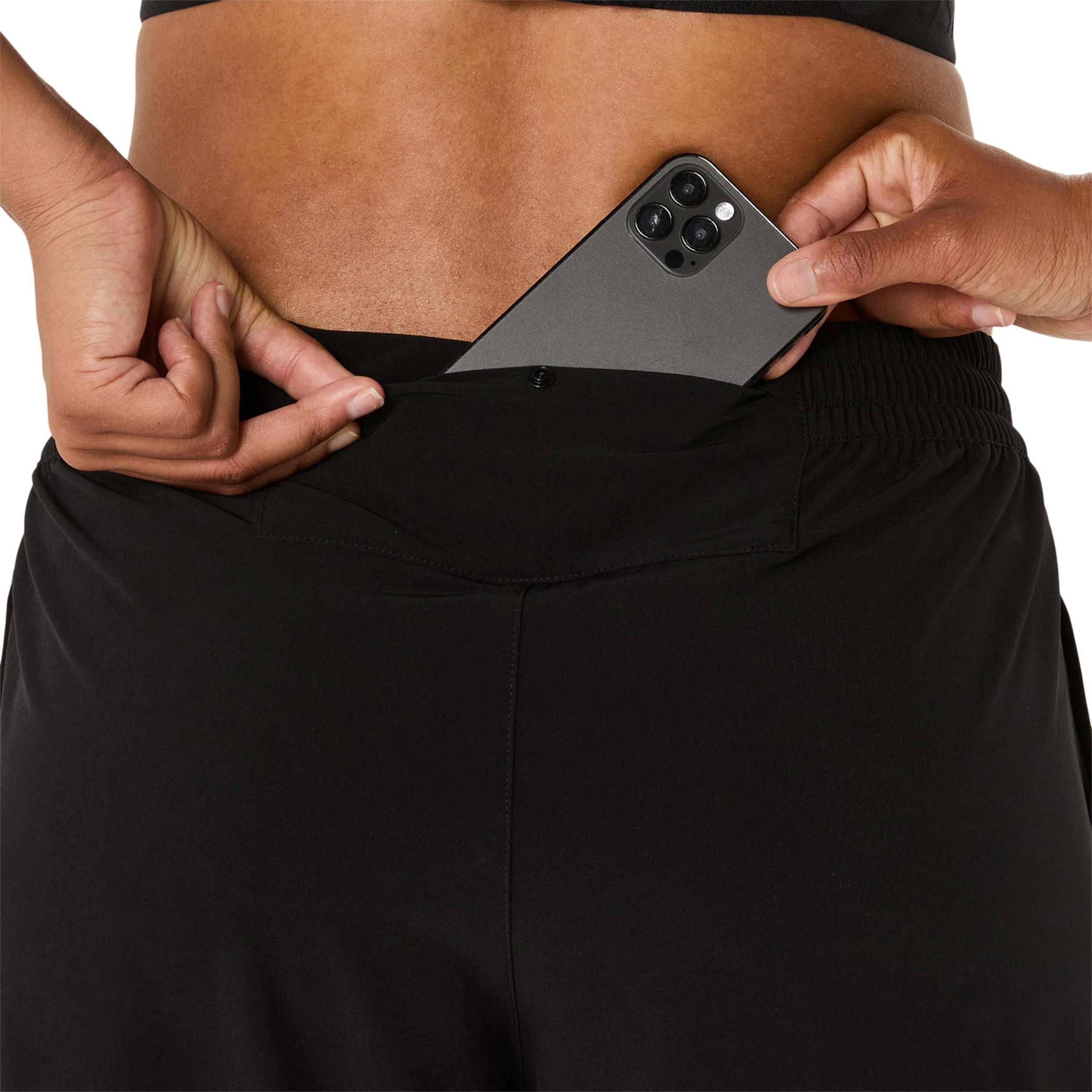Core Woven Laufhose Damen-Schwarz - Image 5