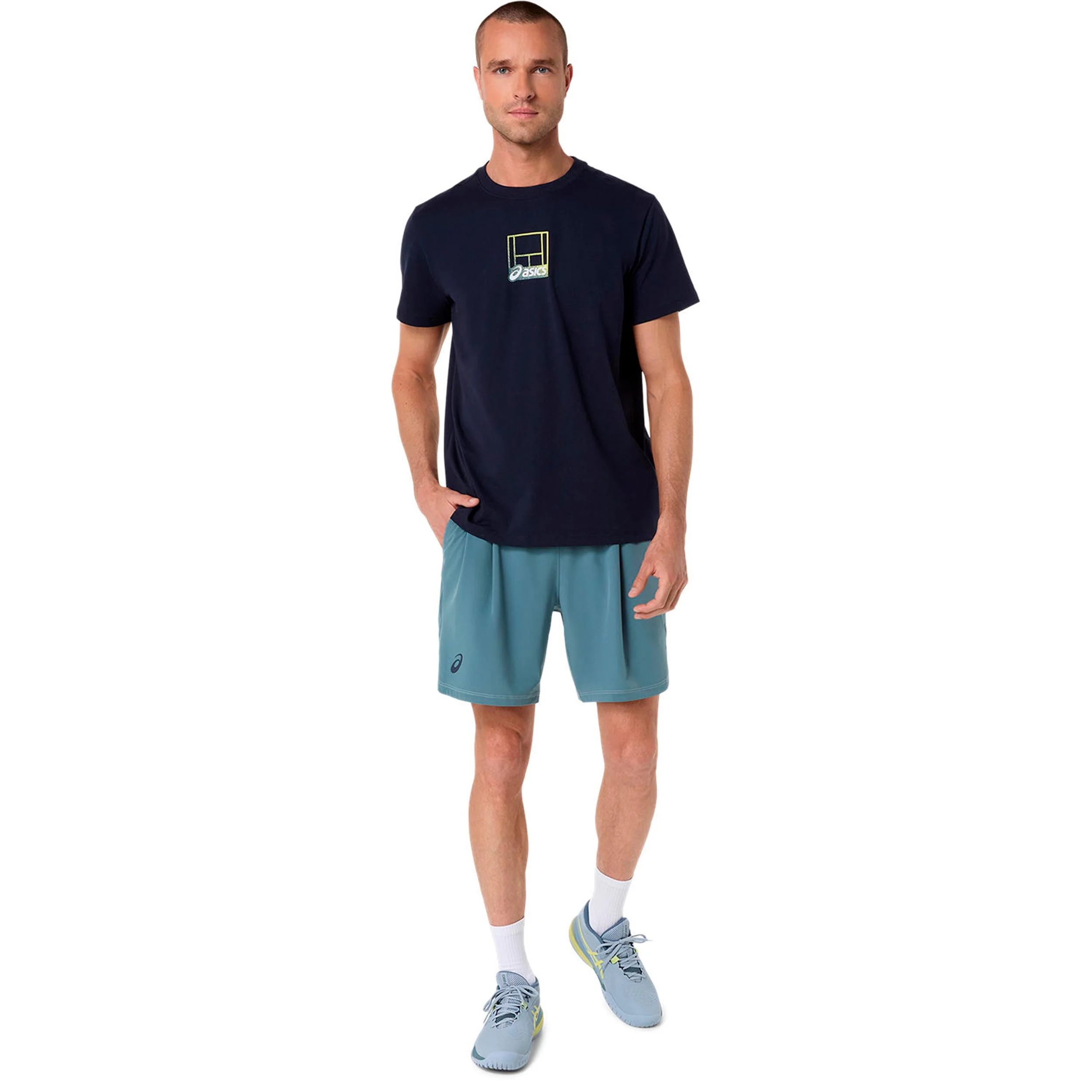 Court Core Graphic T-Shirt Herren-dunkelblau - Image 2