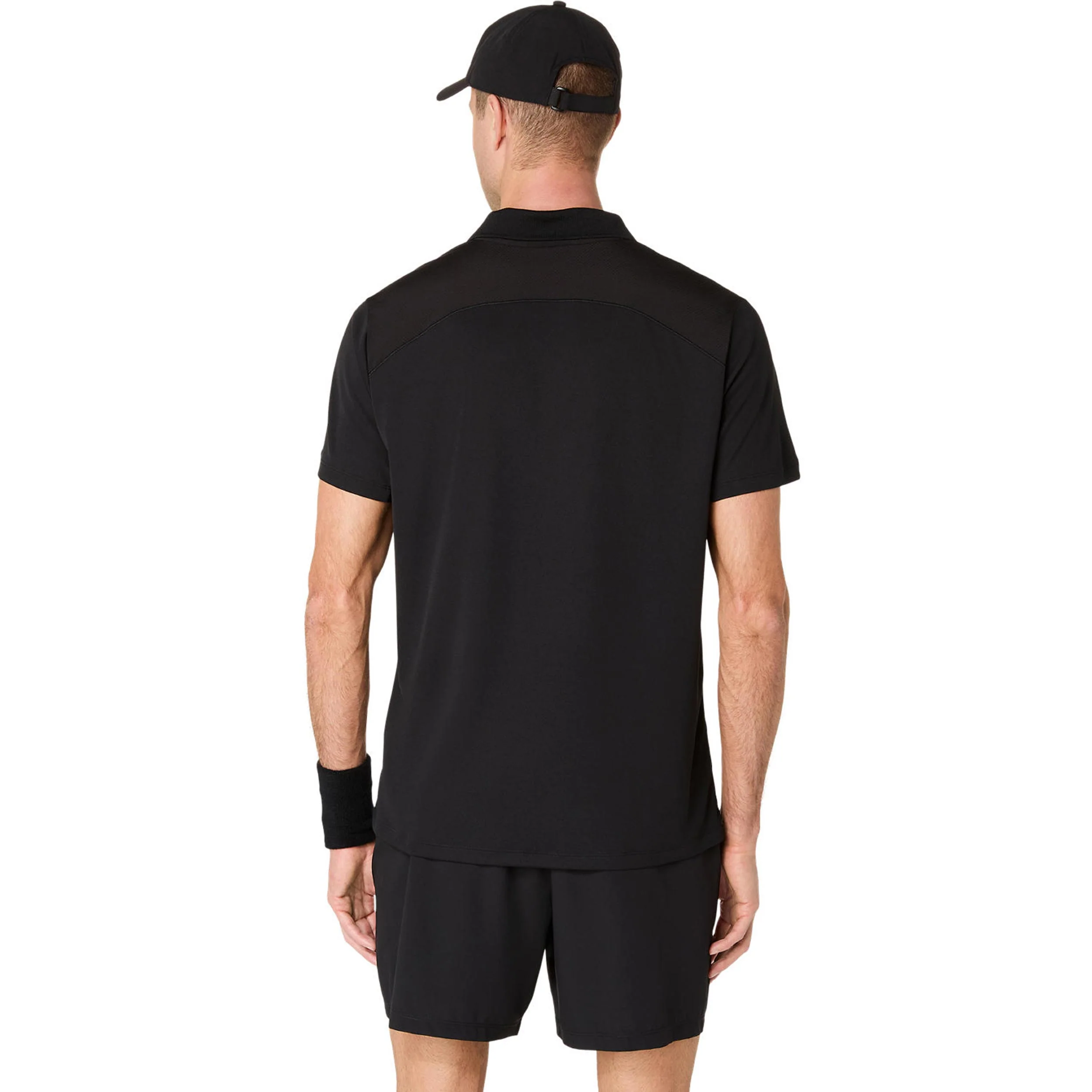 Court Polo Herren-schwarz - Image 2
