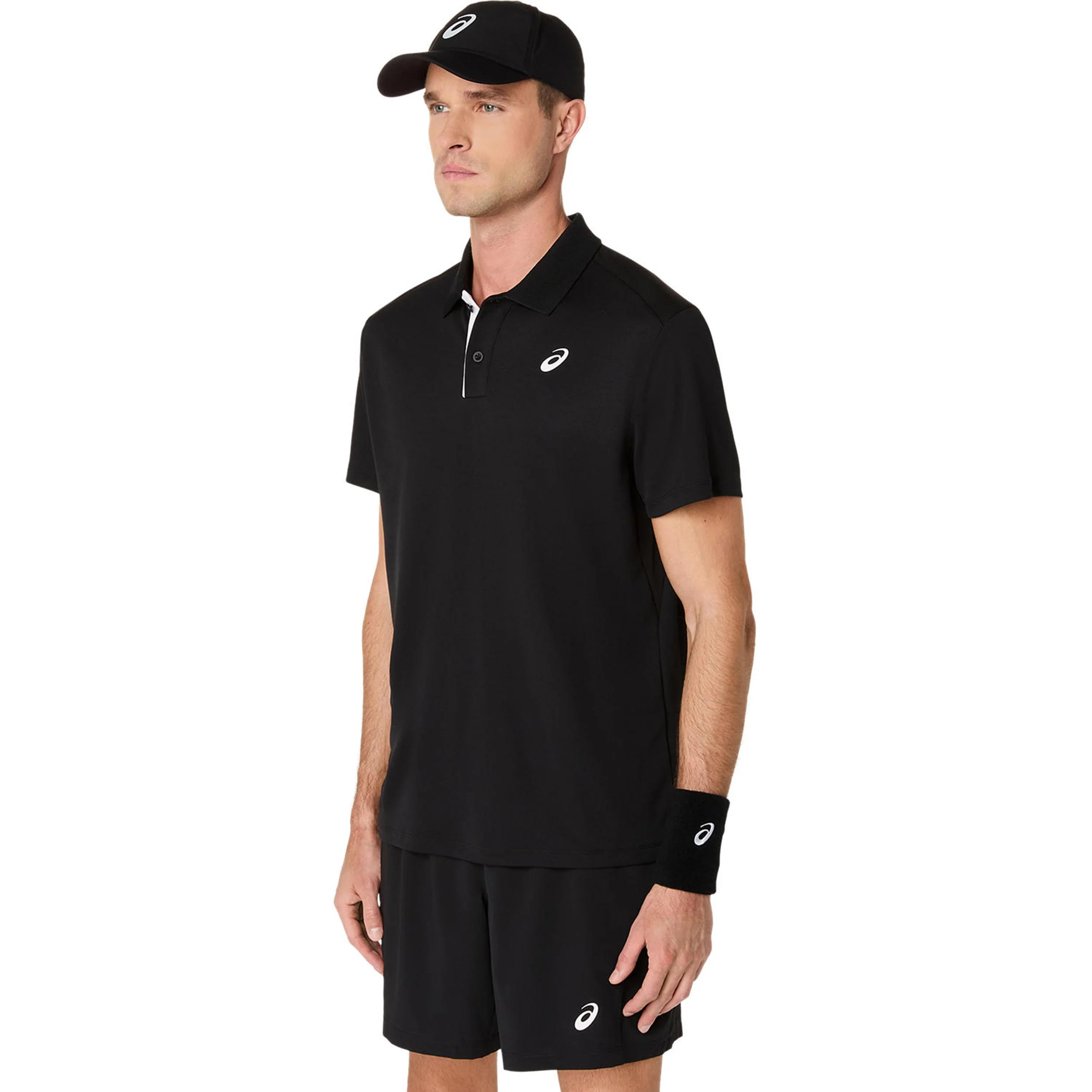 Court Polo Herren-schwarz - Image 3