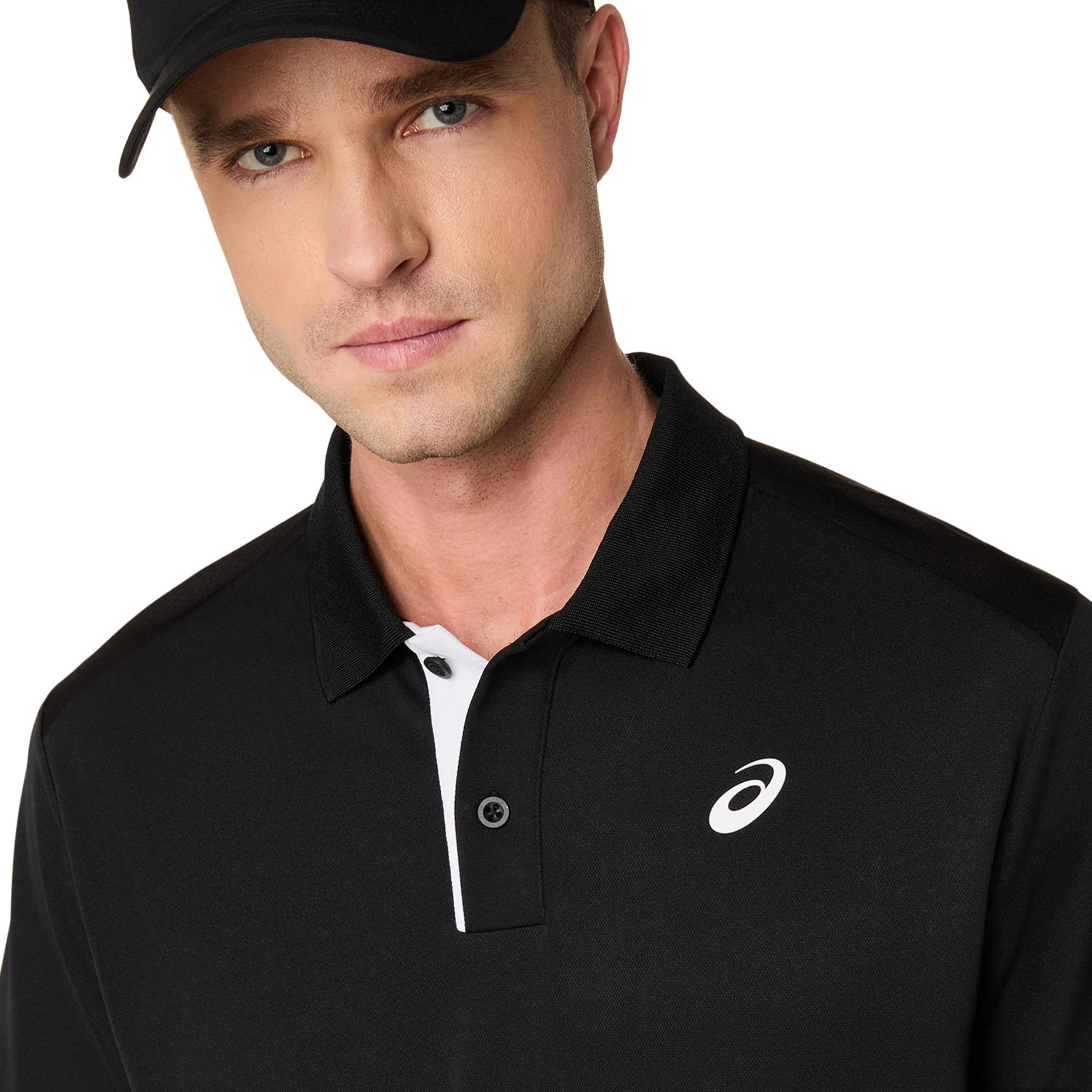 Court Polo Herren-schwarz - Image 4