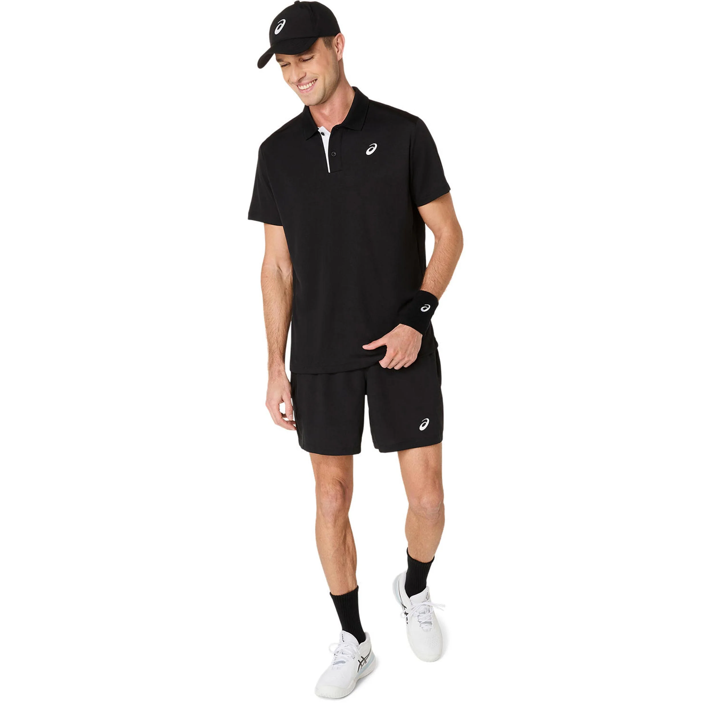 Court Polo Herren-schwarz - Image 5