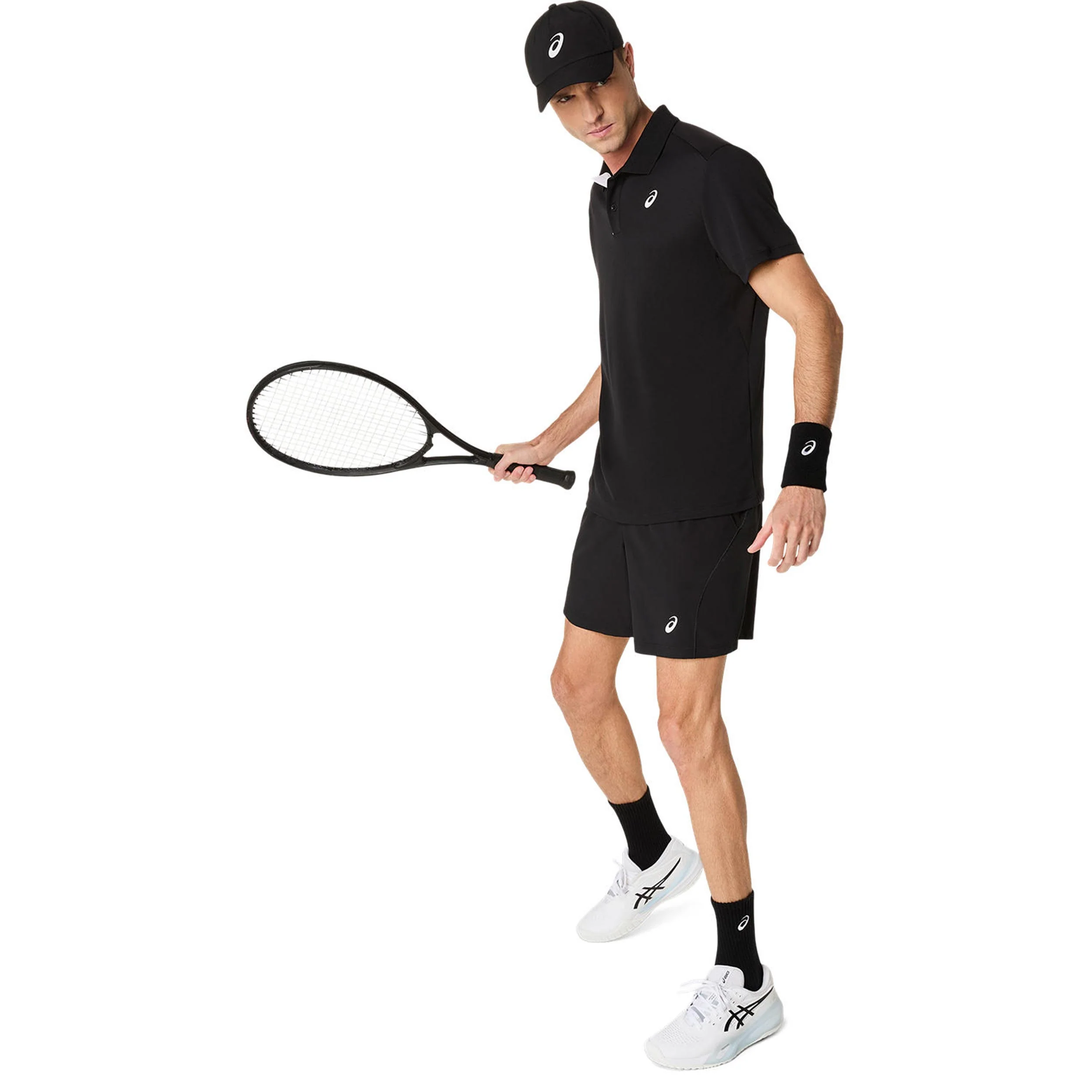 Court Polo Herren-schwarz - Image 6