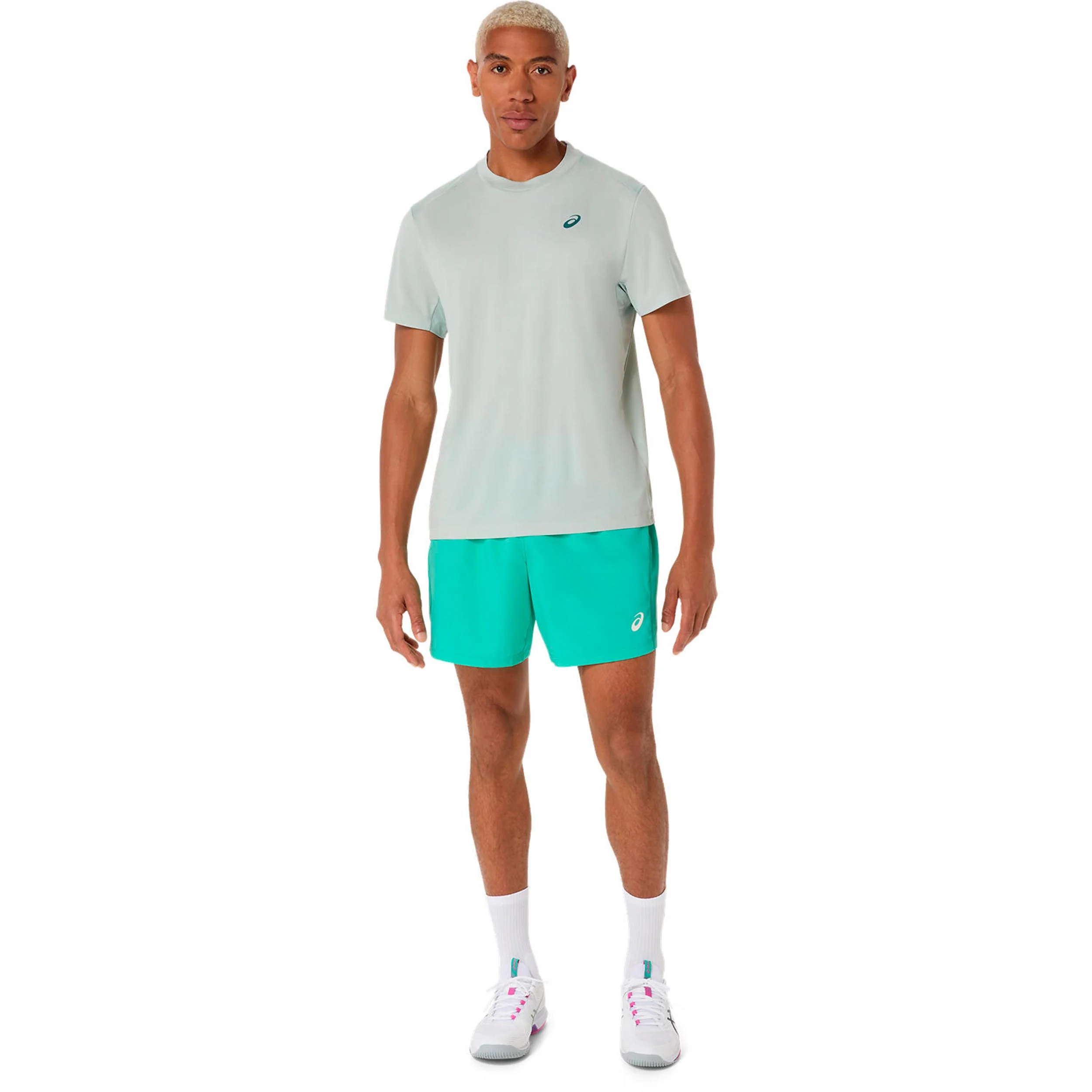 Court T-Shirt Herren-grau - Image 5