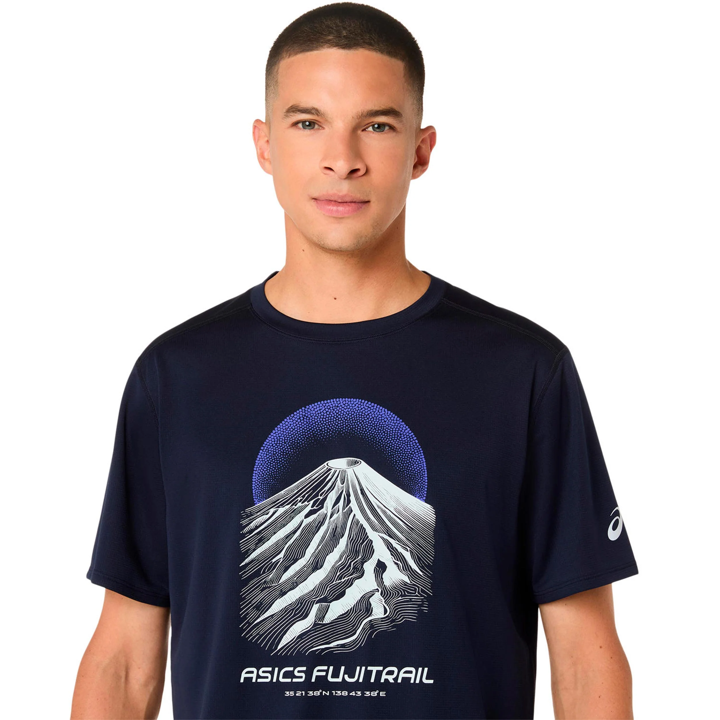 Fujitrail Logo Laufshirt Herren-dunkelblau, blau - Image 4