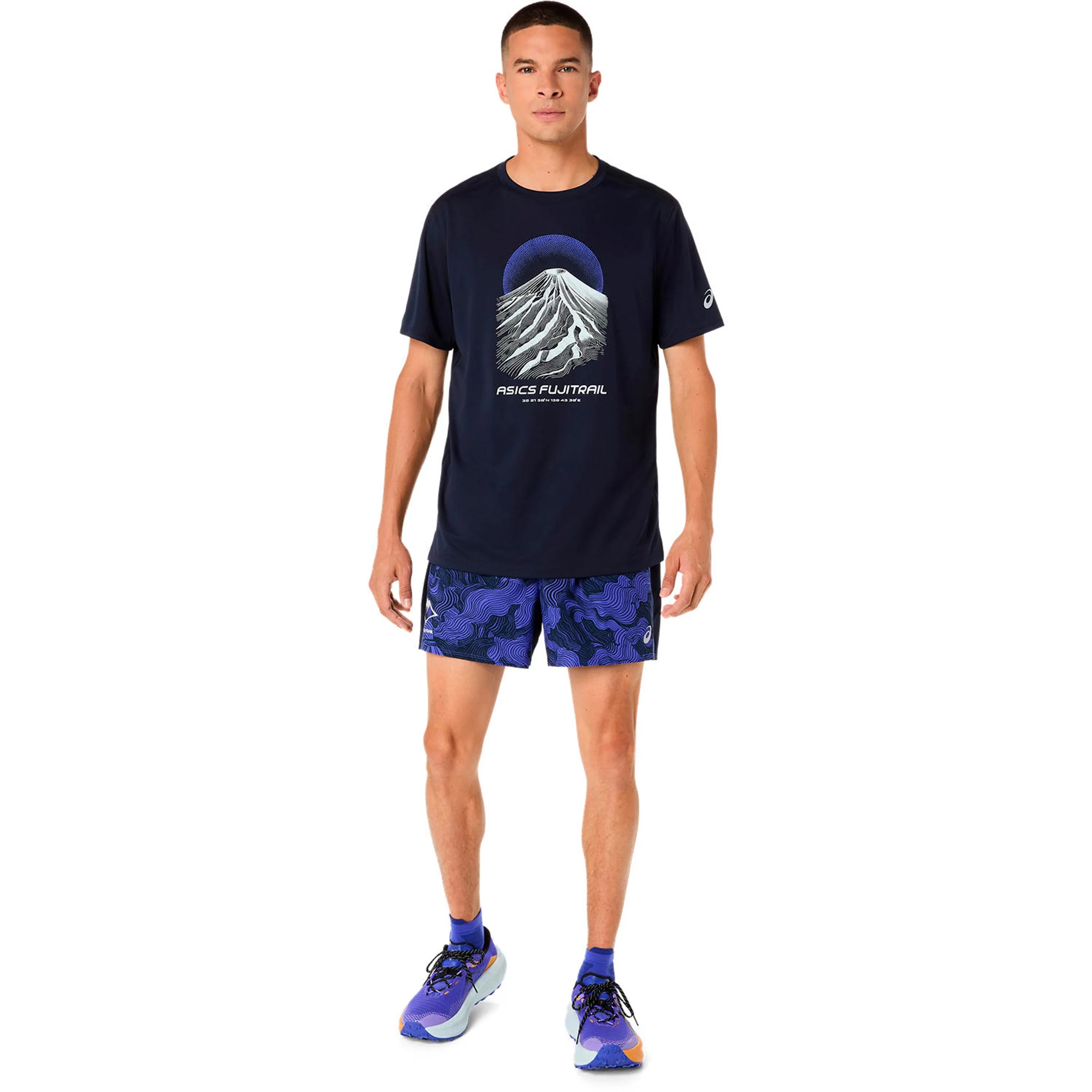 Fujitrail Logo Laufshirt Herren-dunkelblau, blau - Image 6