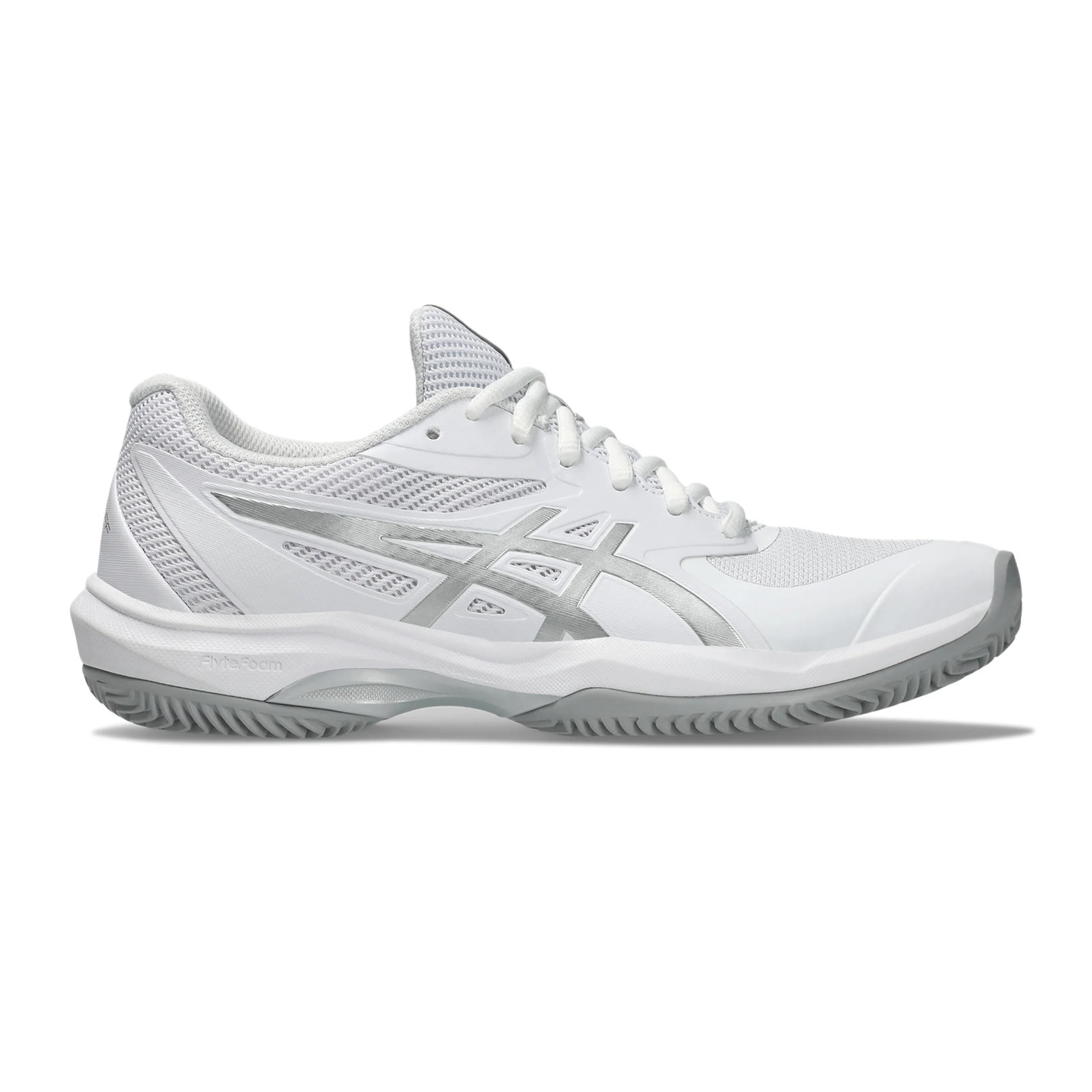 Game FF Sandplatzschuh Damen - weiß, silber