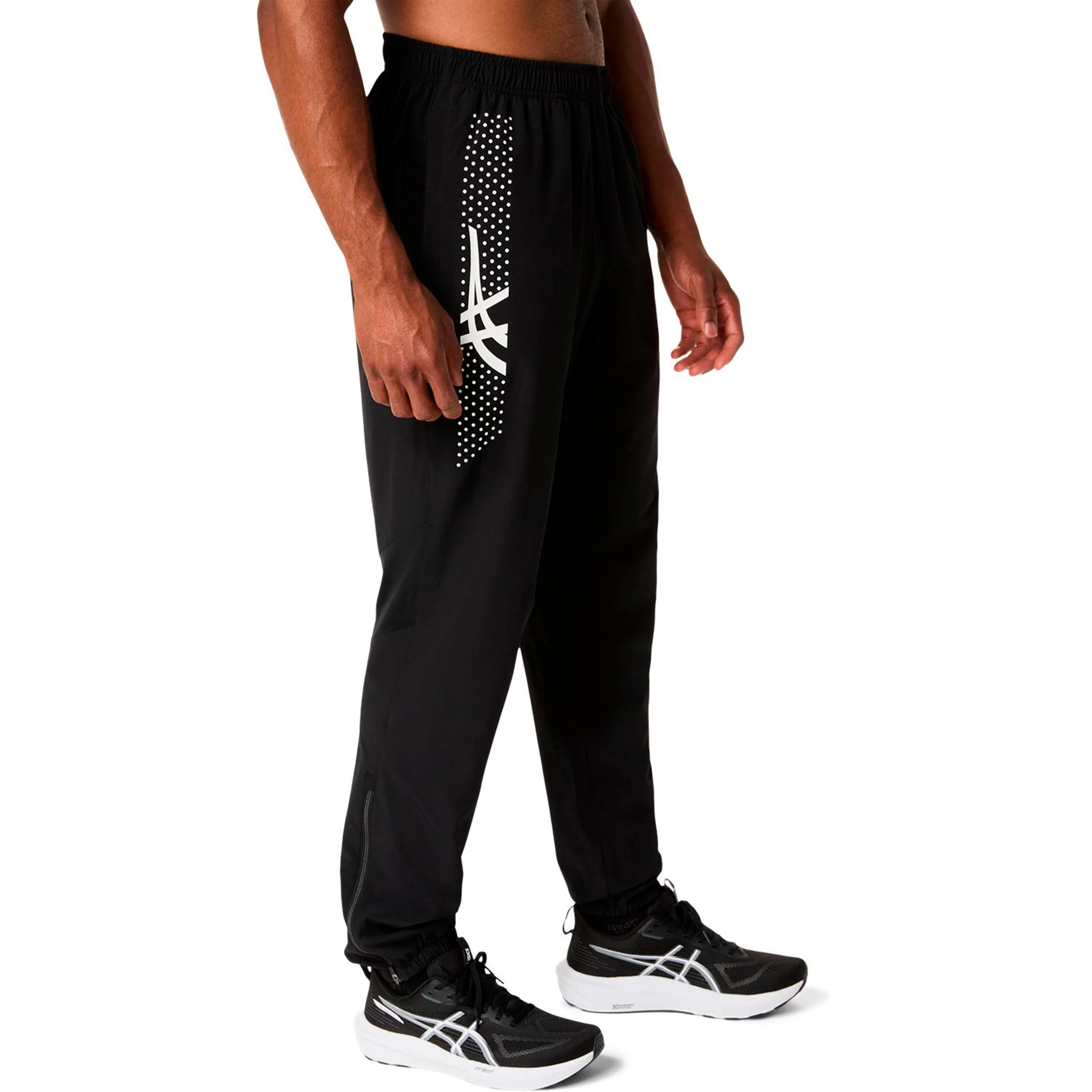 Icon Laufhose Herren-schwarz, beige - Image 3