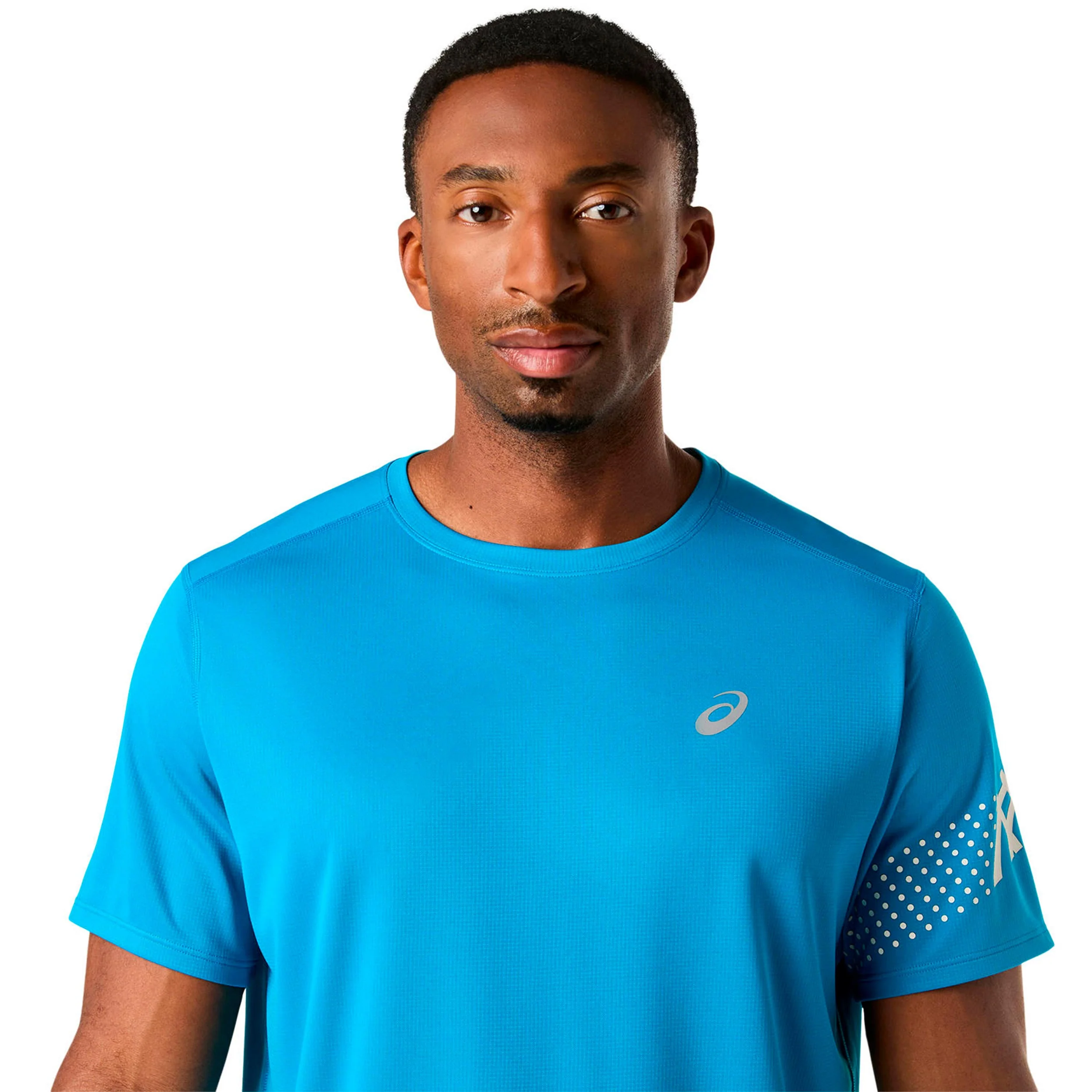 Icon Laufshirt Herren-blau, beige - Image 4