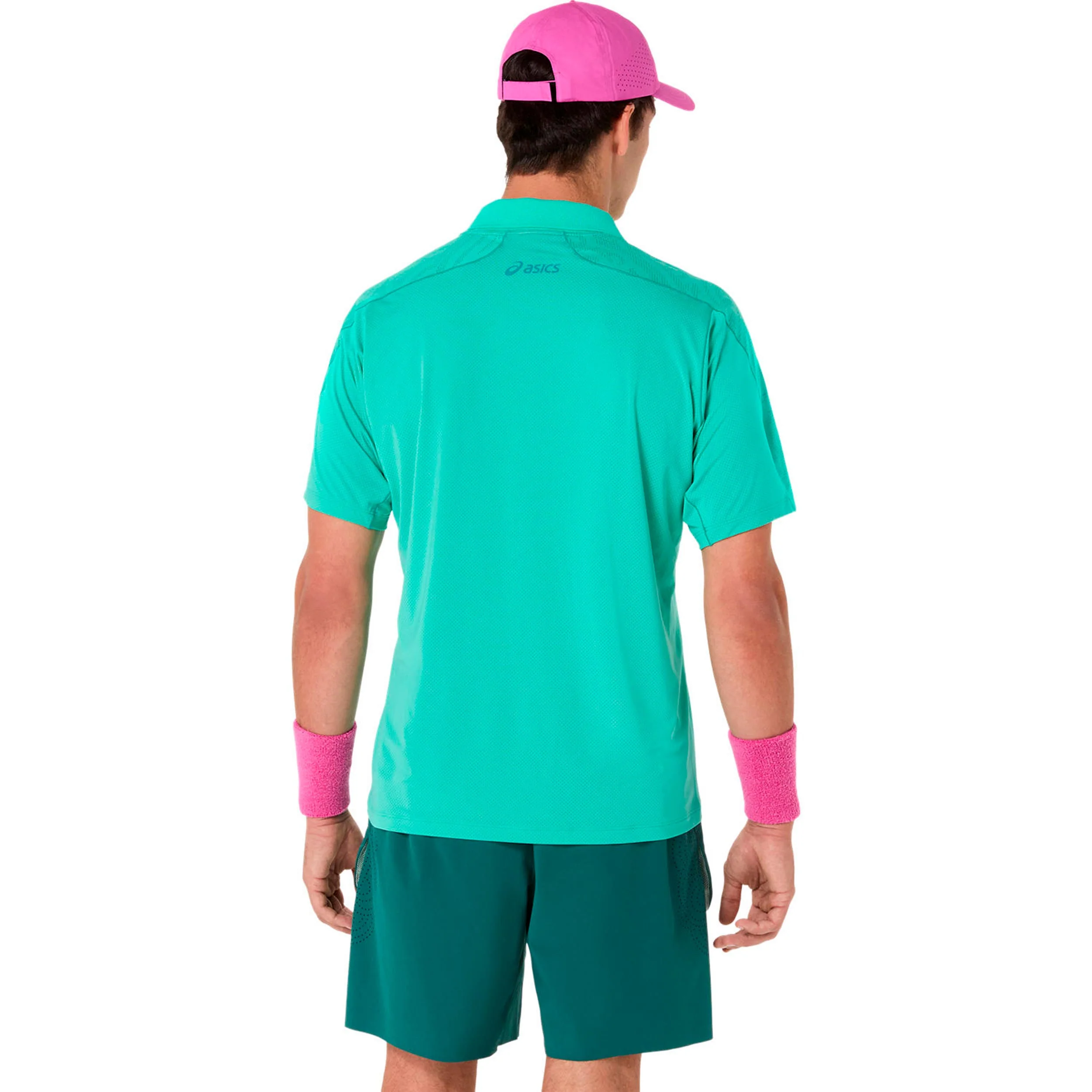 Match Jacquard Polo Herren - grün - Image 2