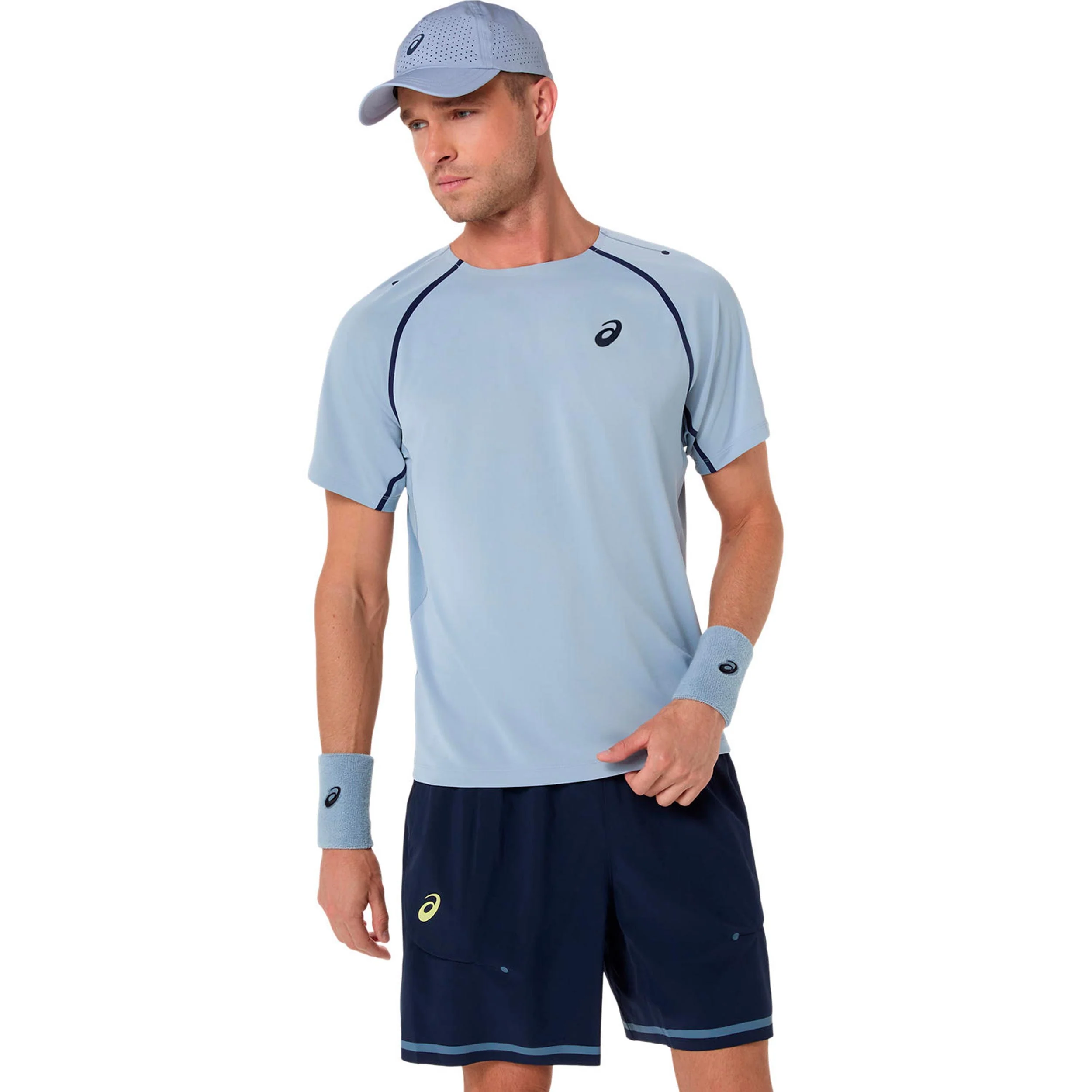 Match T-Shirt Herren-blaugrau