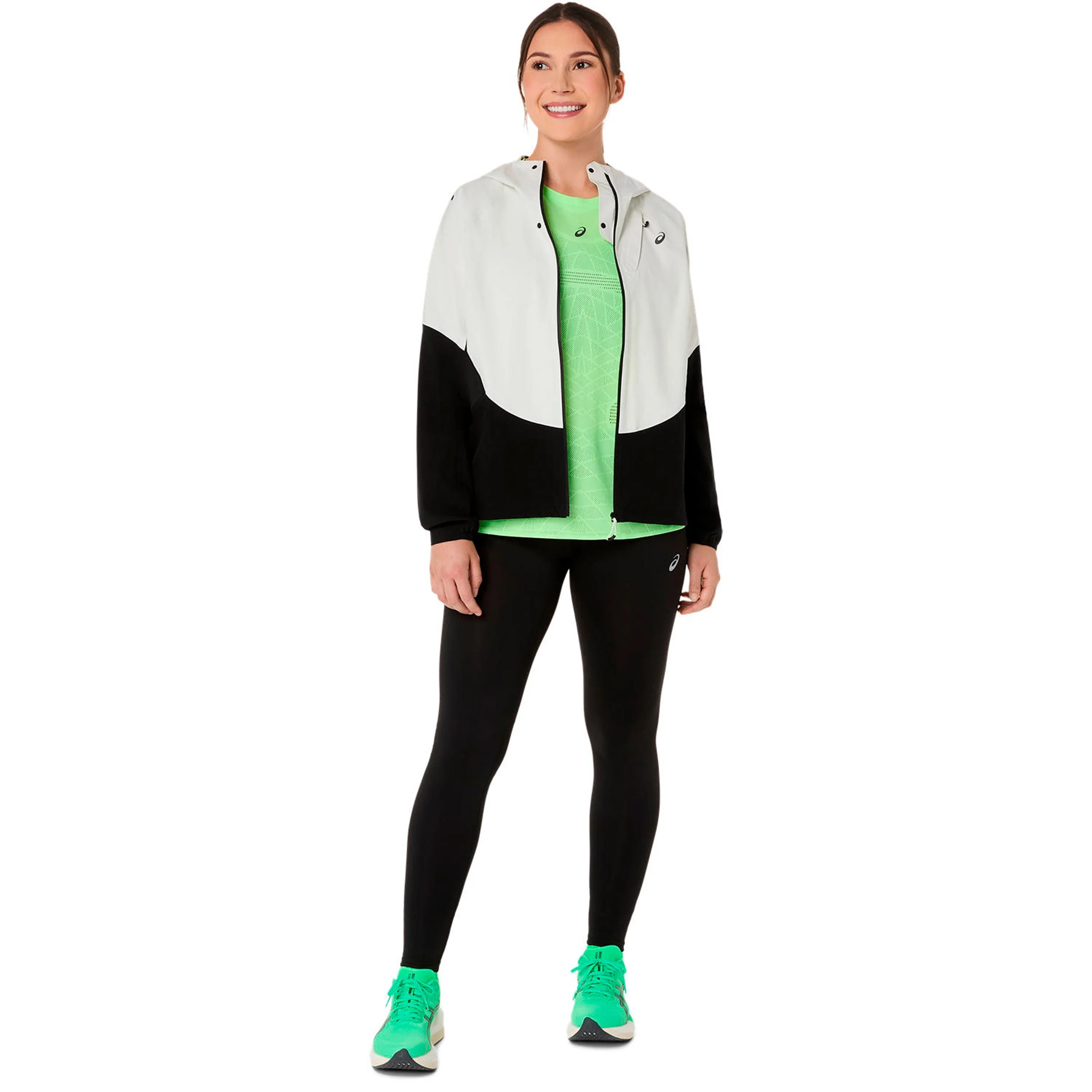 Metarun Legend Laufjacke Damen-schwarz, beige - Image 2