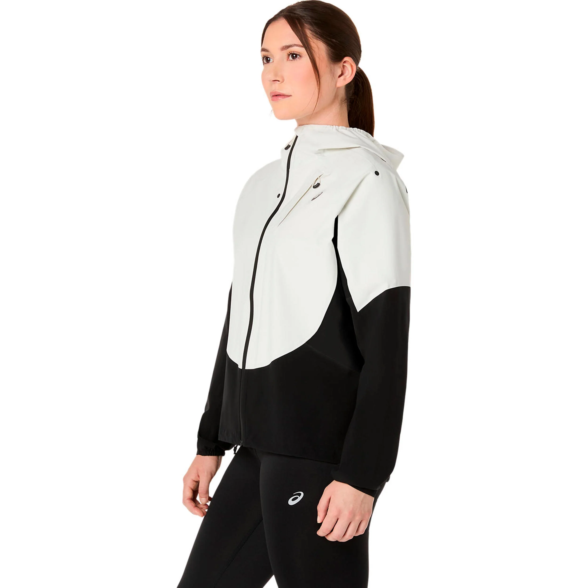Metarun Legend Laufjacke Damen-schwarz, beige - Image 3