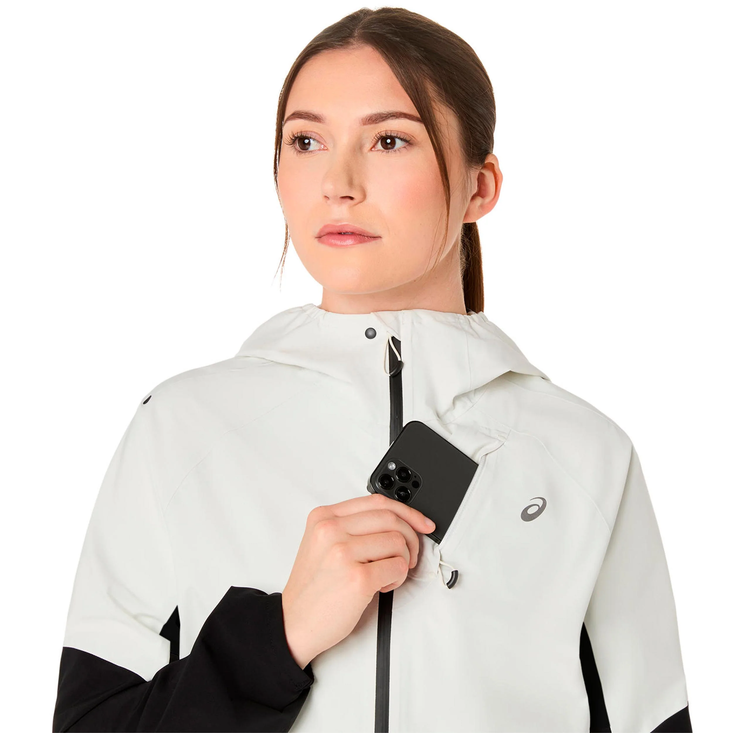 Metarun Legend Laufjacke Damen-schwarz, beige - Image 5