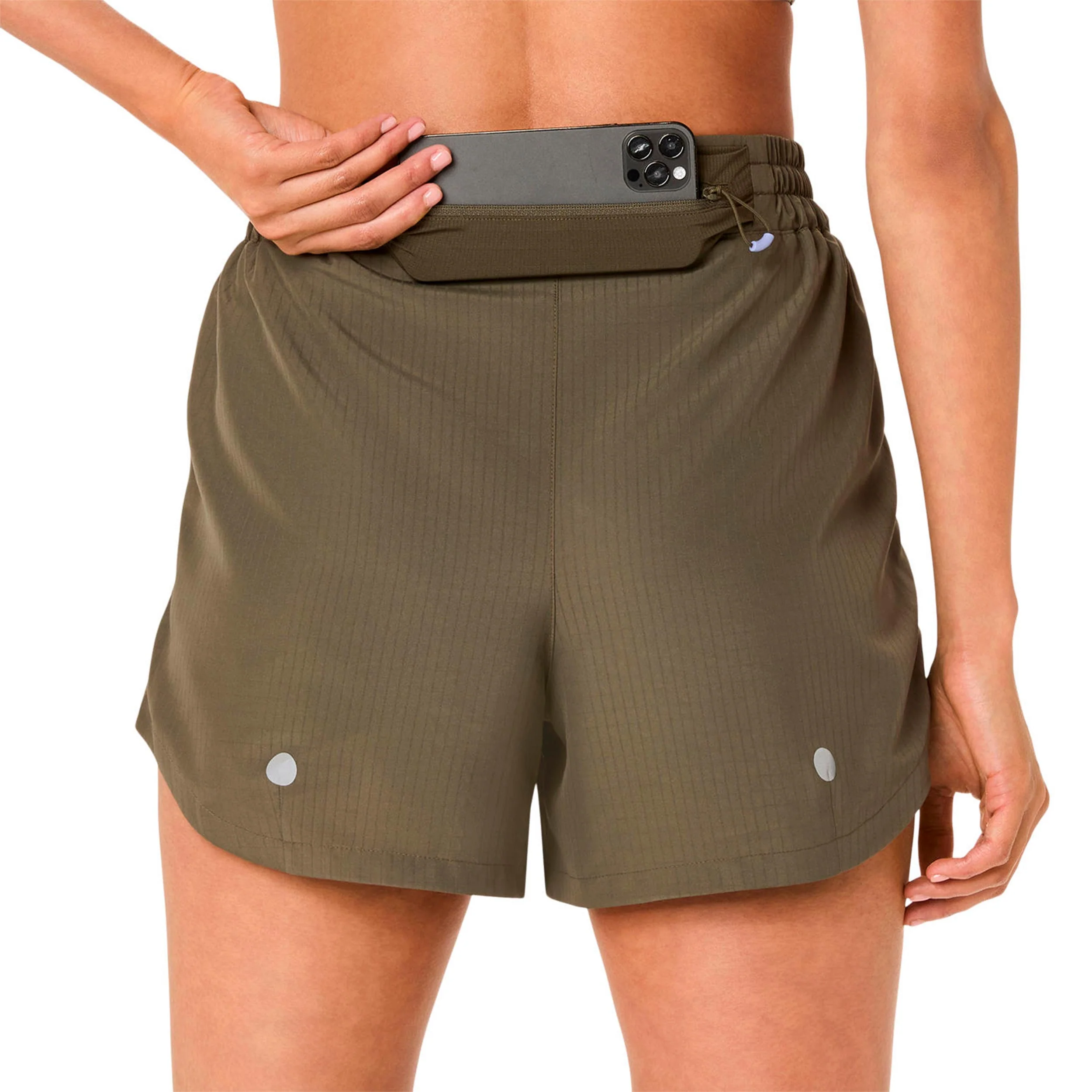 Nagino 4in Run Laufshorts Damen-grün - Image 6