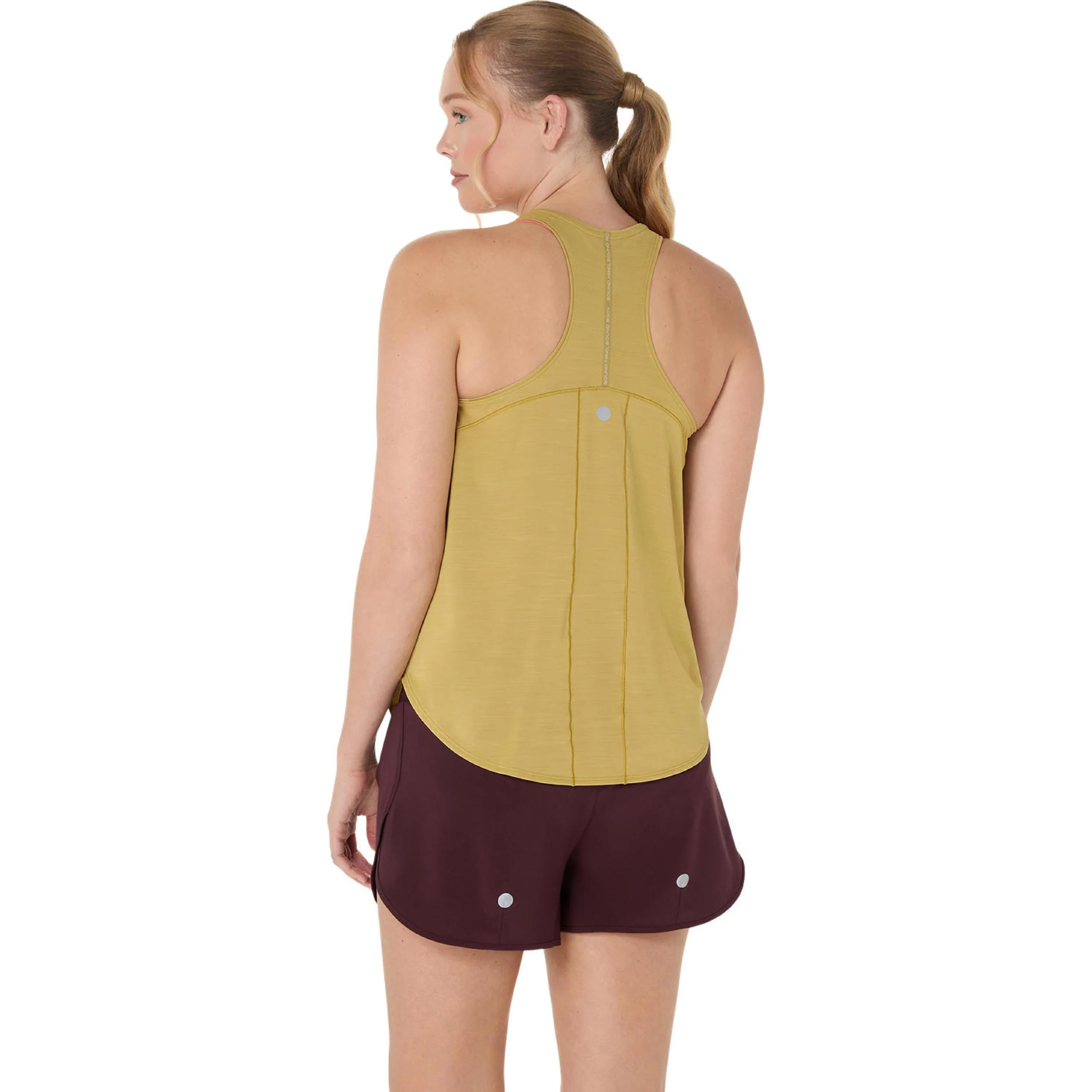 Road Laufshirt Damen-Limette - Image 2