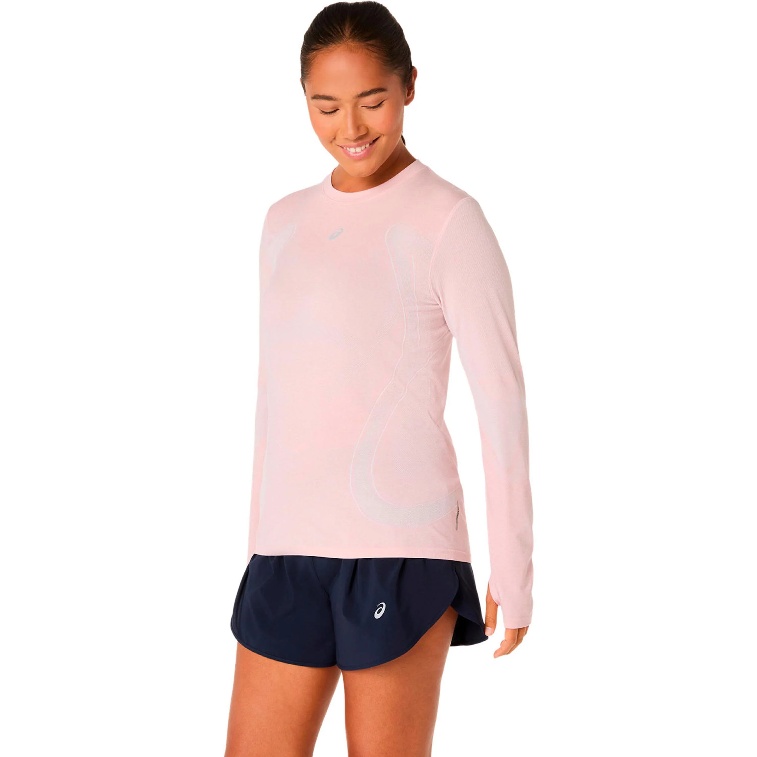 Road Seamless Laufshirt Damen-rosa, rot - Image 2