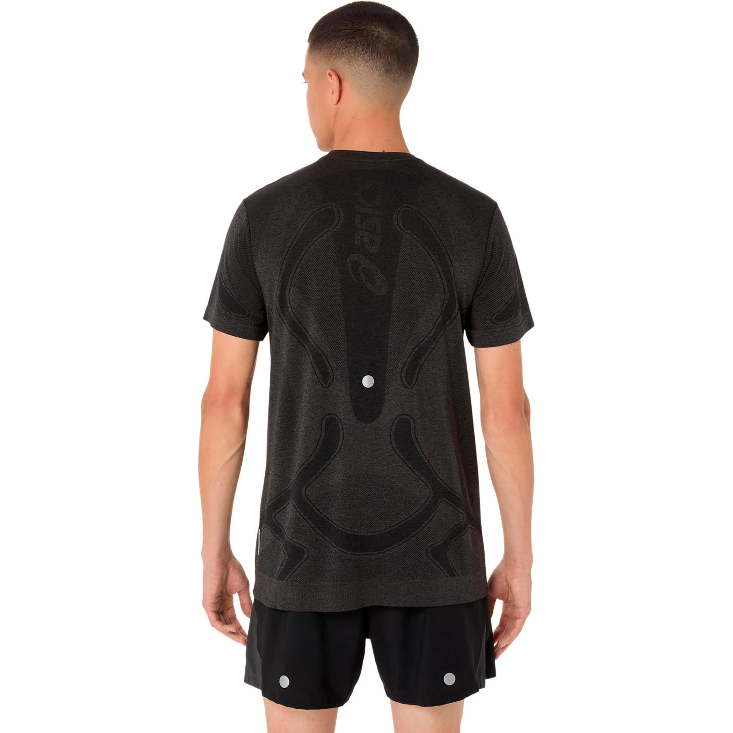 Road Seamless Laufshirt Herren-schwarz - Image 3