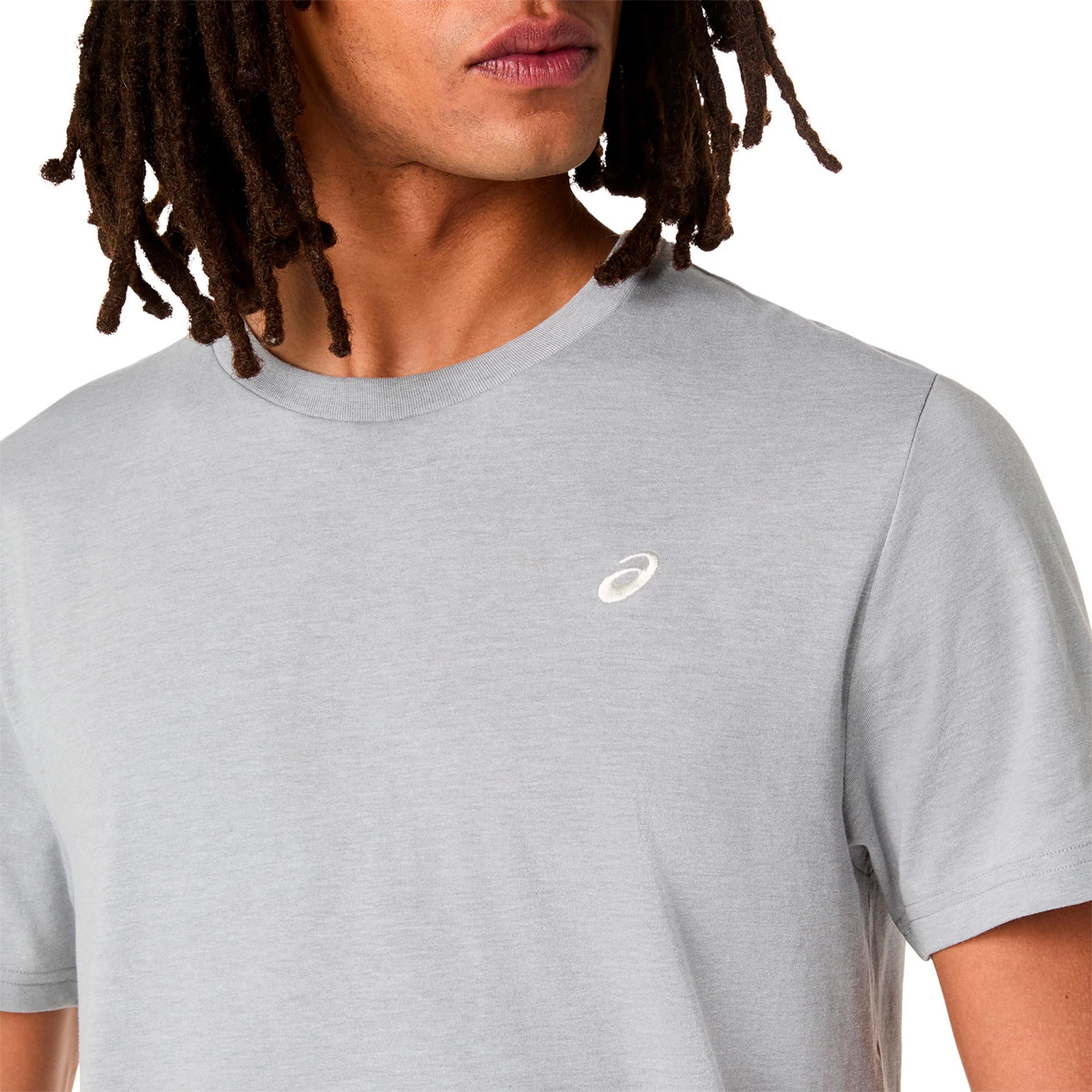 Spiral Embroidery Laufshirt Herren-grau - Image 4