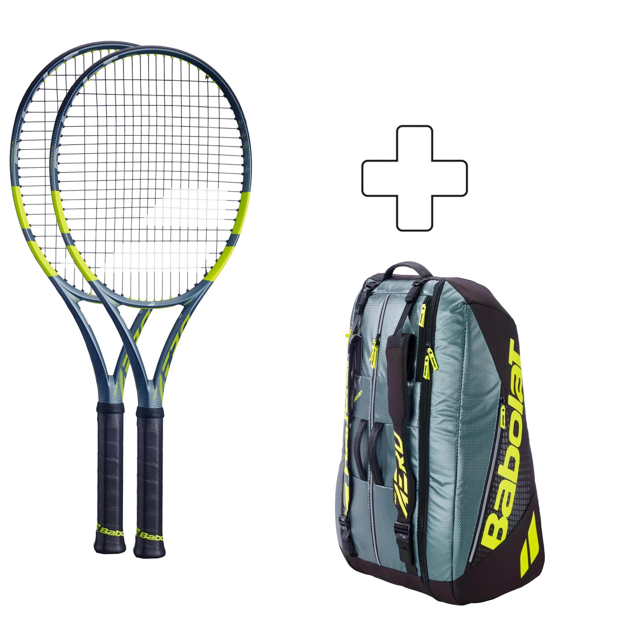 2x Pure Aero plus Schlägertasche