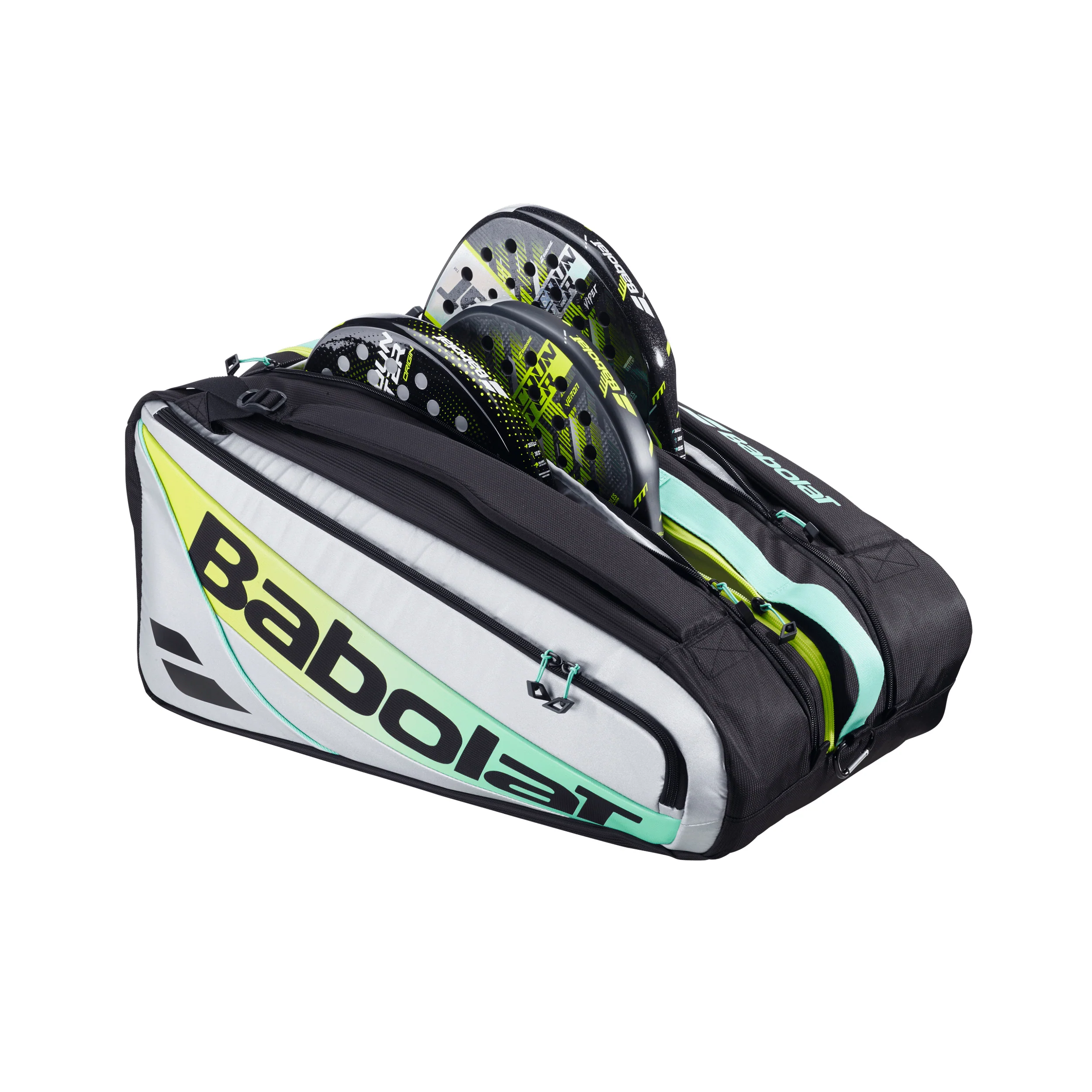 Pro 2025 Padelschlägertasche-Schwarz,Mehrfarbig - Image 3