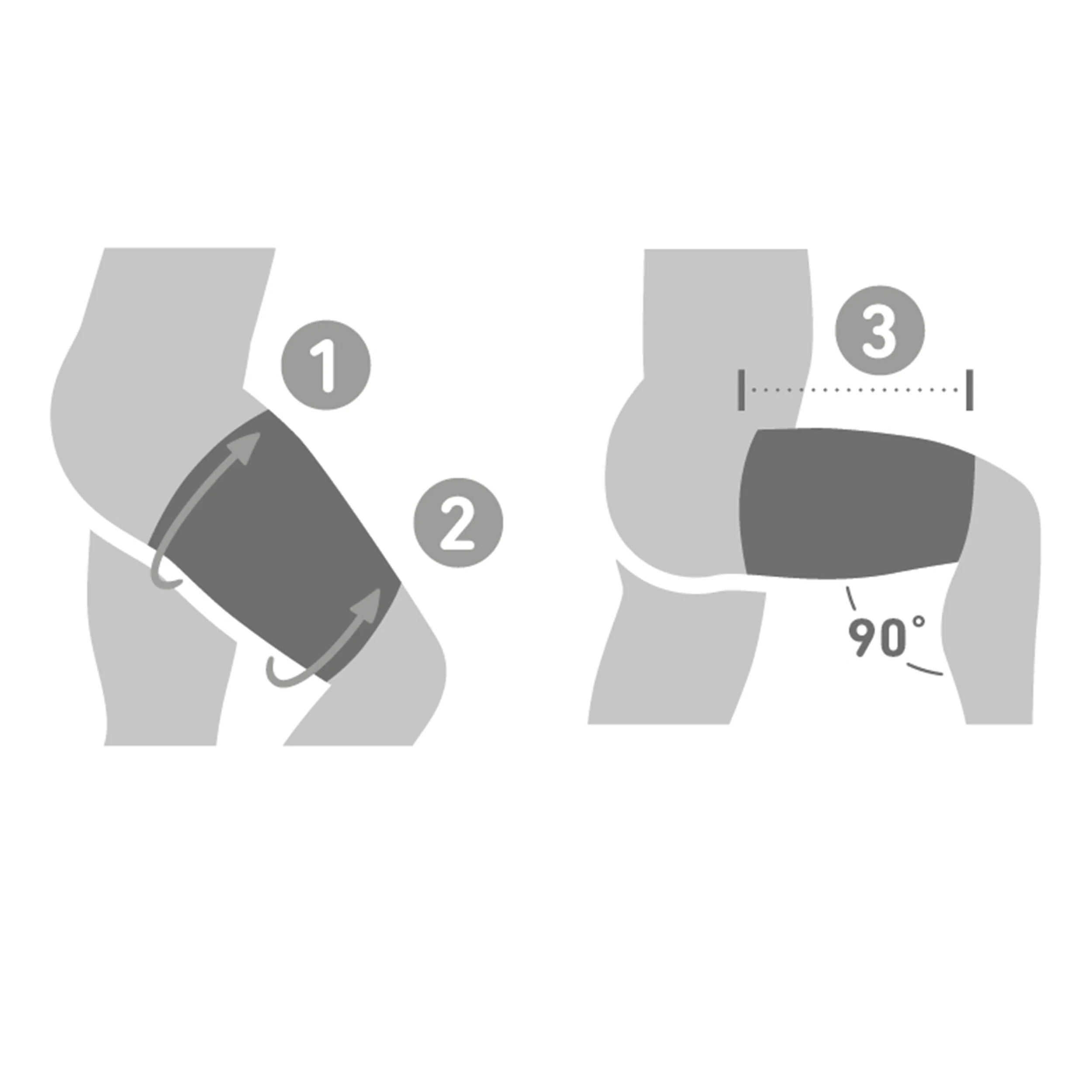 Sports Compression Upper Leg (long) Sleeve-Schwarz - Image 3